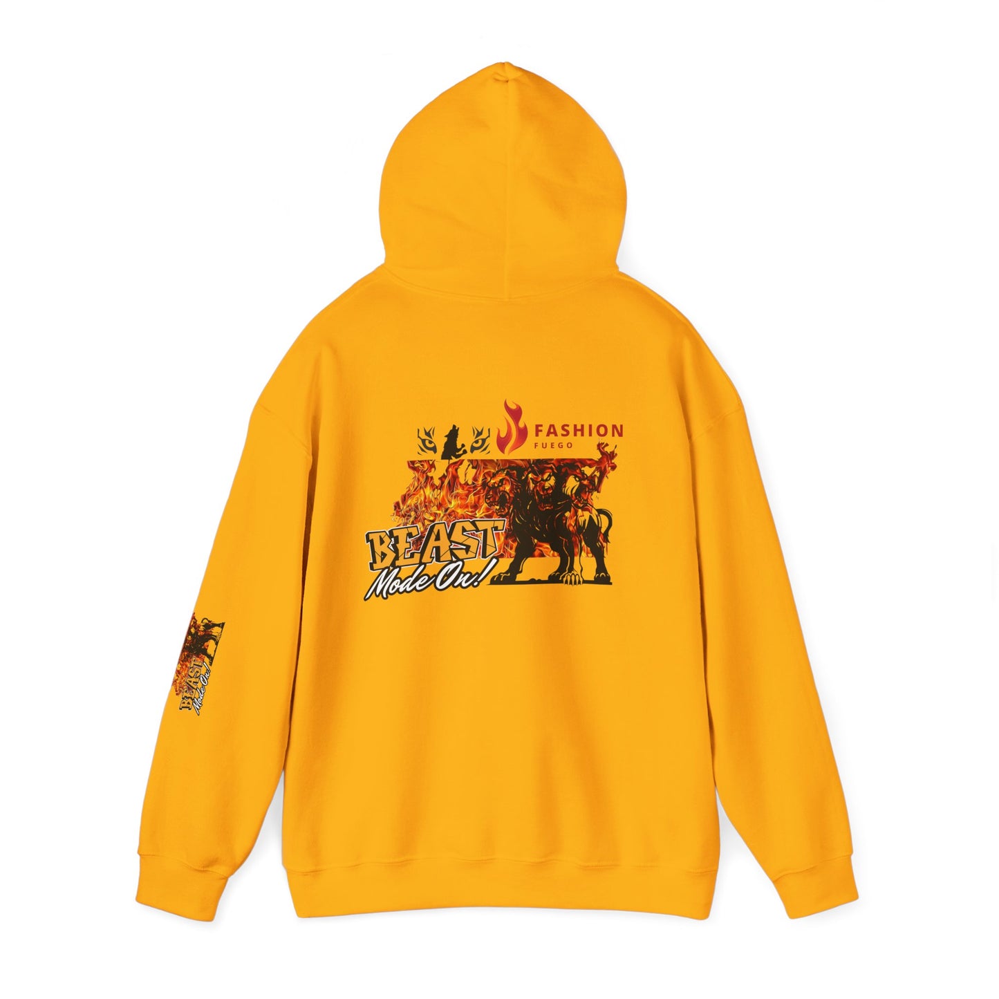 Let the beast out .Beast Mode Hooded Sweatshirt - Unisex Heavy Blend, Cozy Streetwear, Perfect for Animal