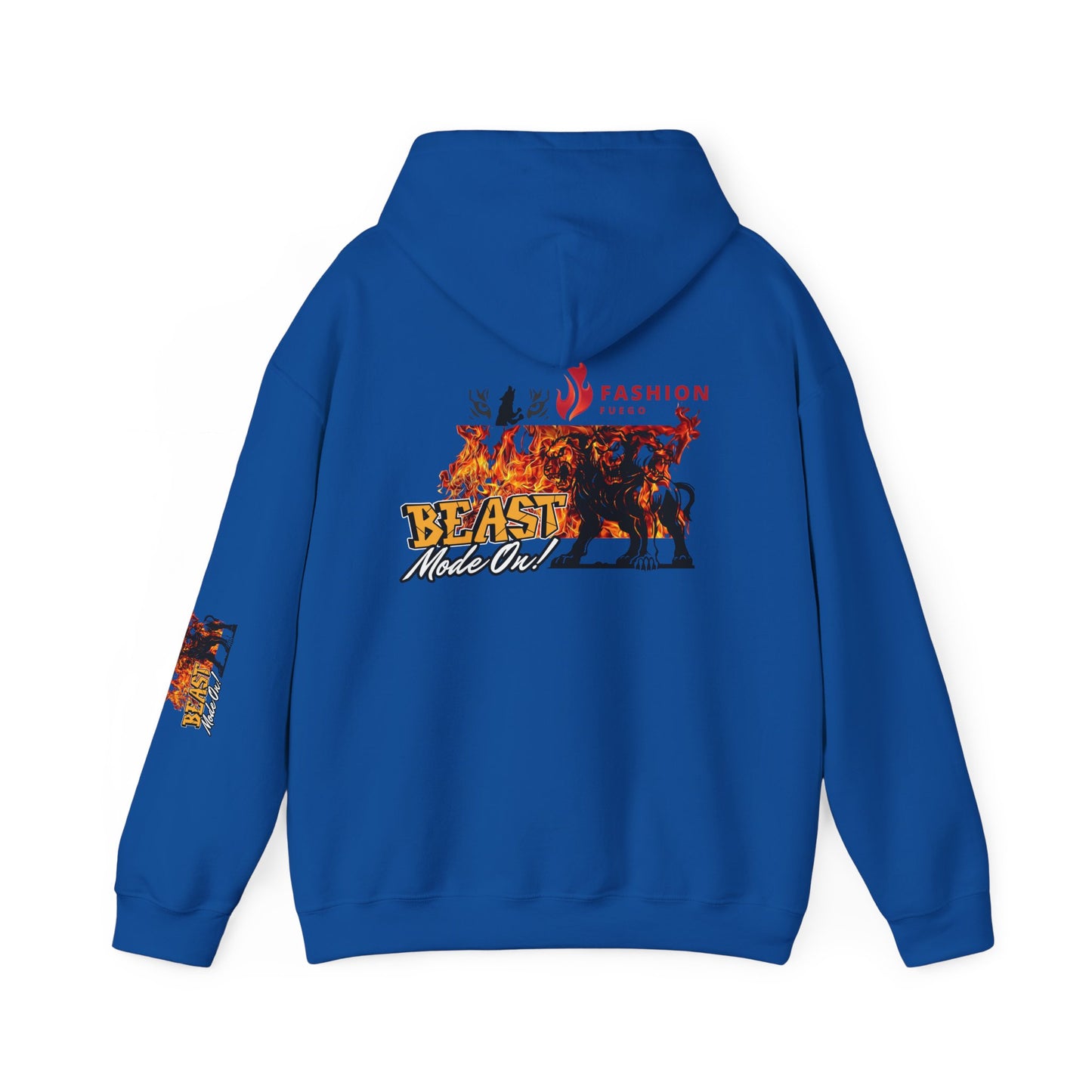 Let the beast out .Beast Mode Hooded Sweatshirt - Unisex Heavy Blend, Cozy Streetwear, Perfect for Animal