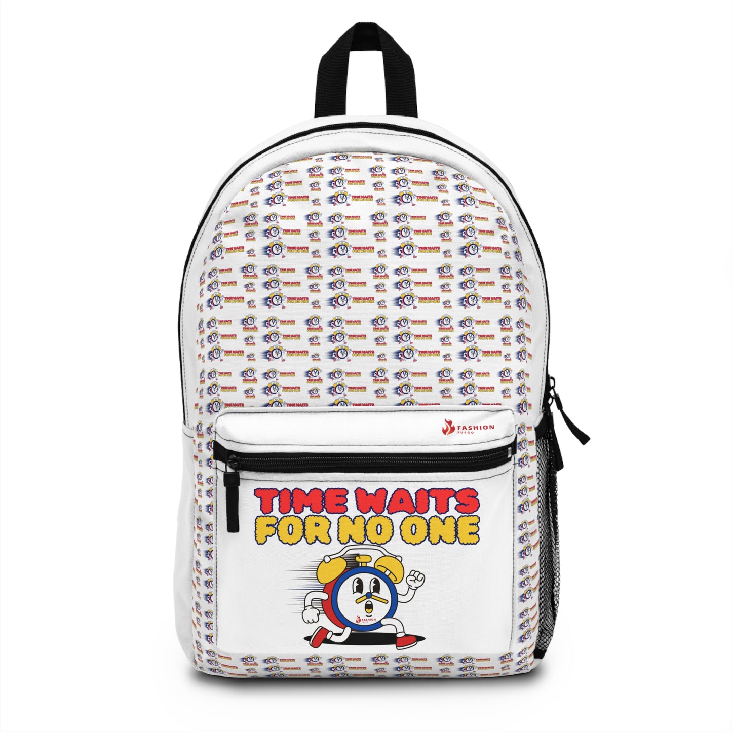 "Time Waits for No One" - School Bag, Backpack, Gift Idea, Travel Backpack, Casual Daypack