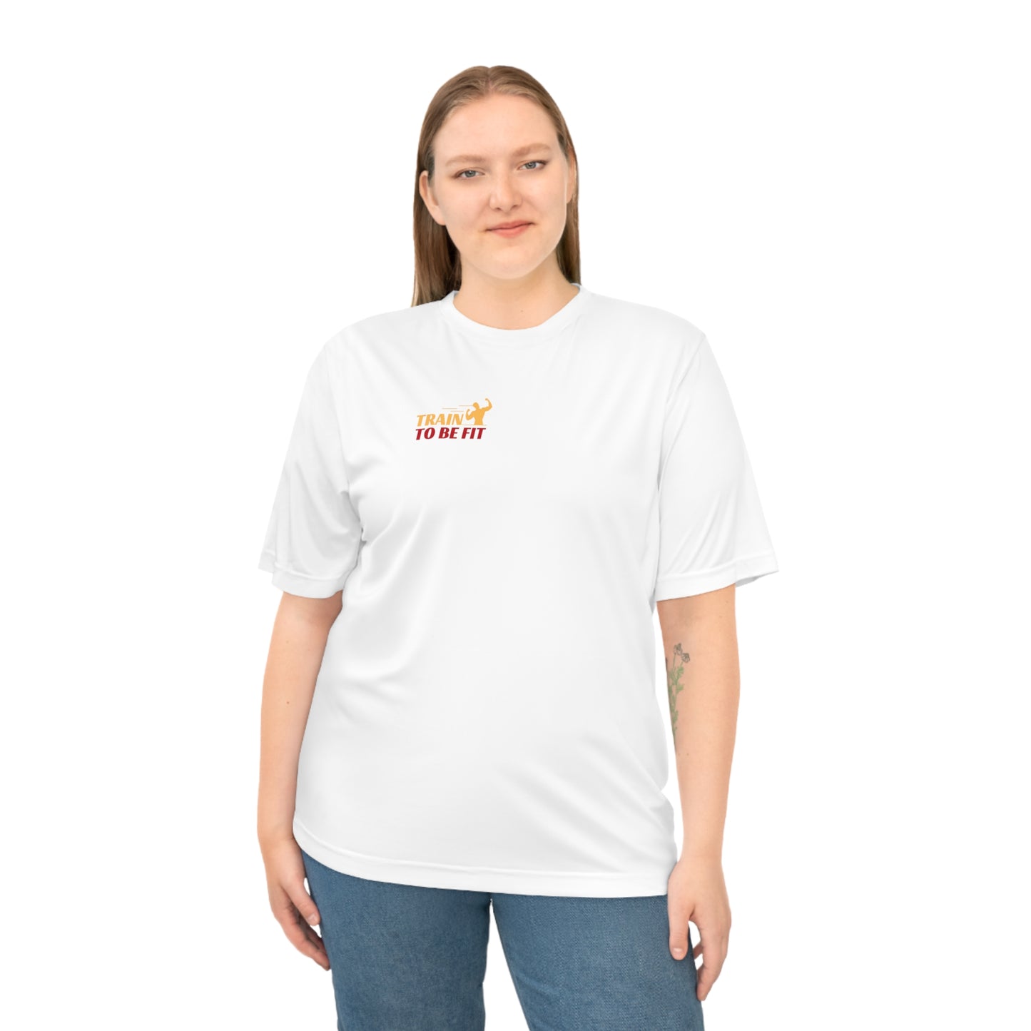 White tee Train to be Fit