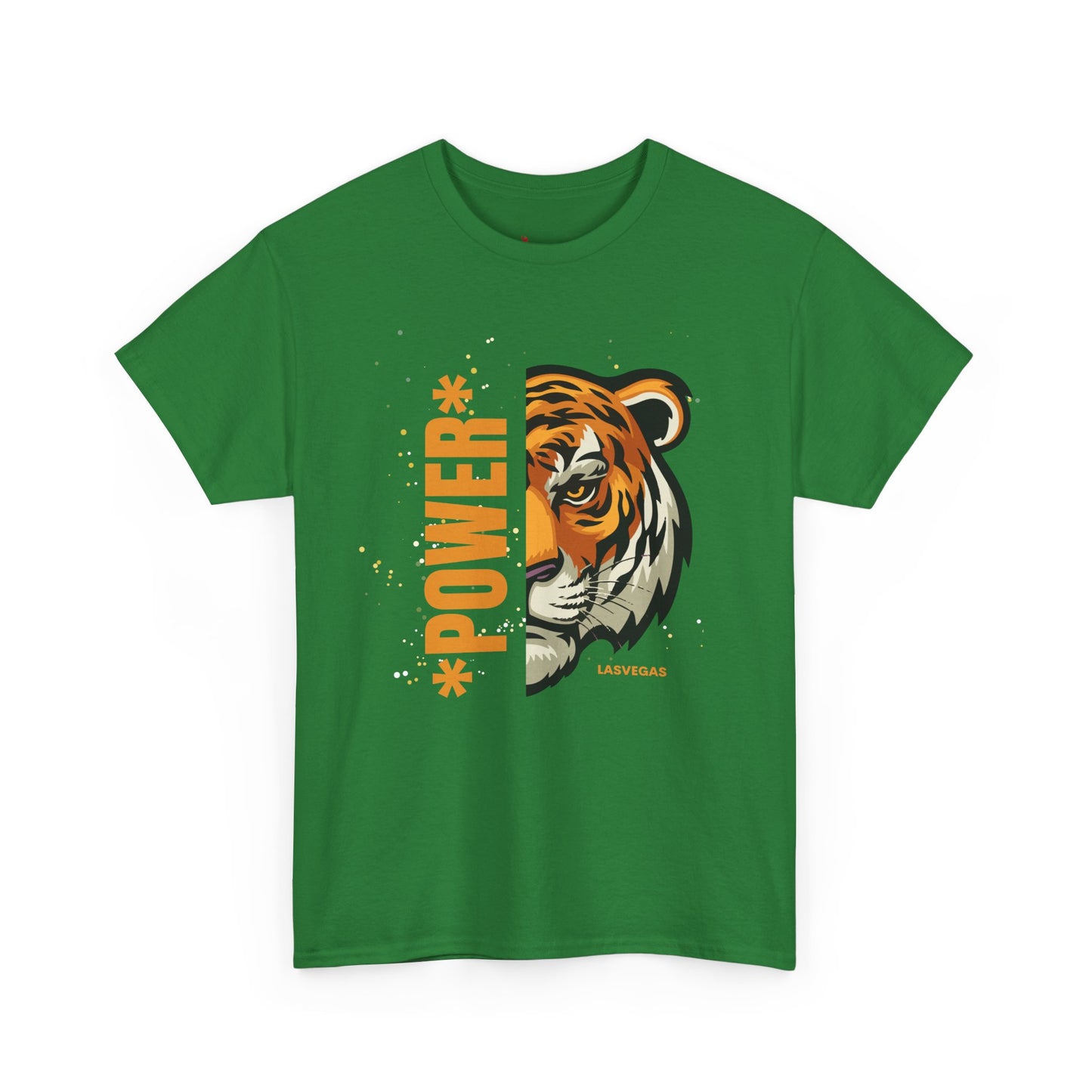 Big cat , Tiger of Casual Unisex Heavy Cotton Tee - Fun Graphics for Everyday Wear