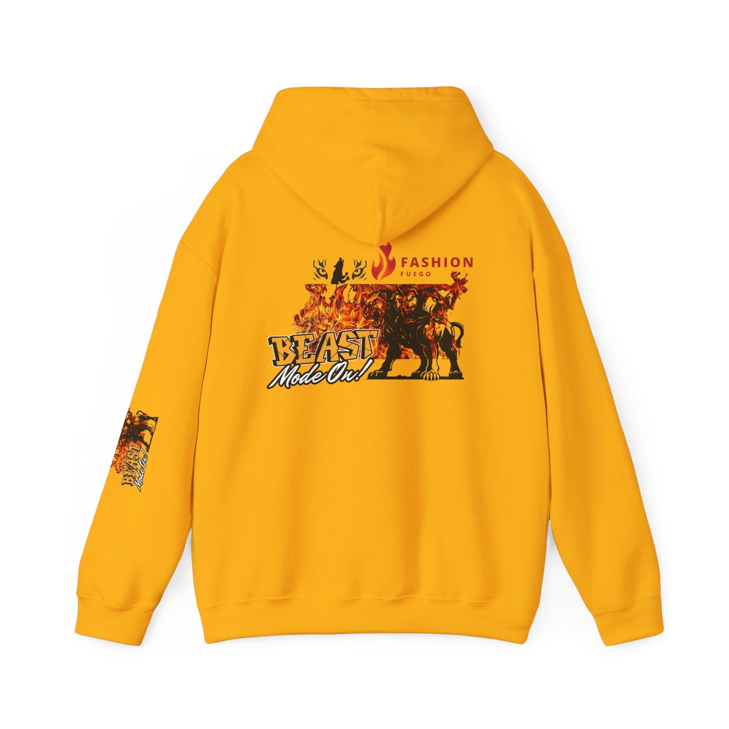 Let the beast out .Beast Mode Hooded Sweatshirt - Unisex Heavy Blend, Cozy Streetwear, Perfect for Animal