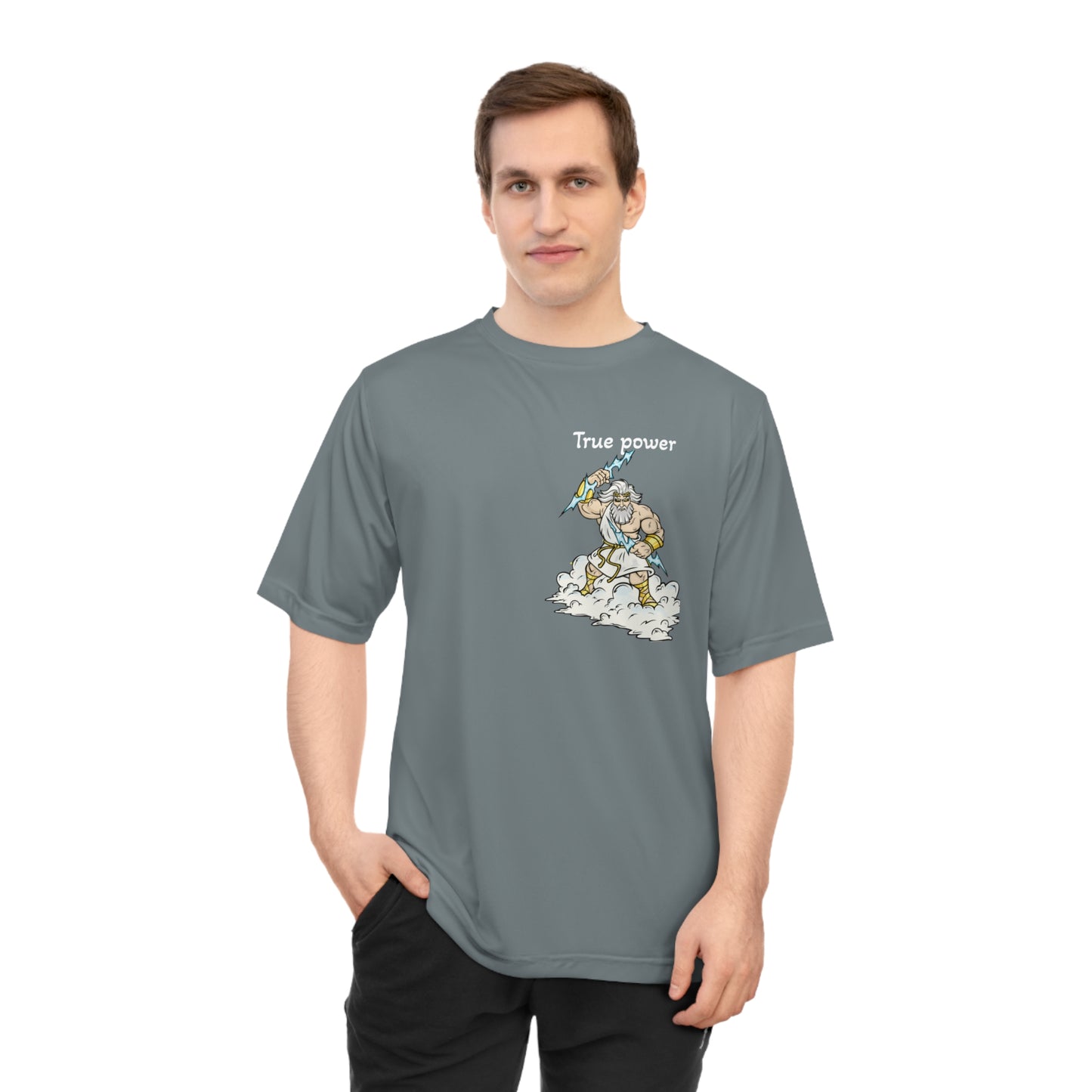 true power Performance T-Shirt - Empowering God cloud Wave Design