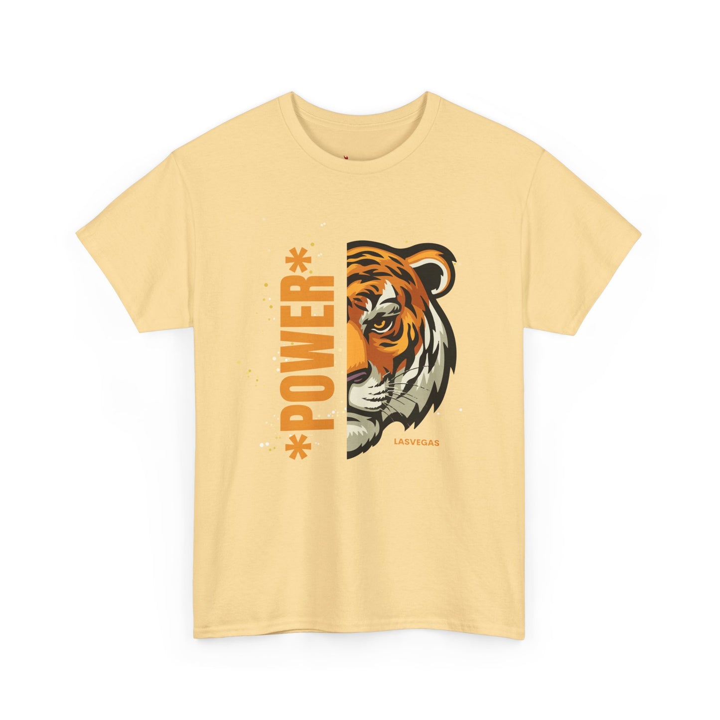 Big cat , Tiger of Casual Unisex Heavy Cotton Tee - Fun Graphics for Everyday Wear