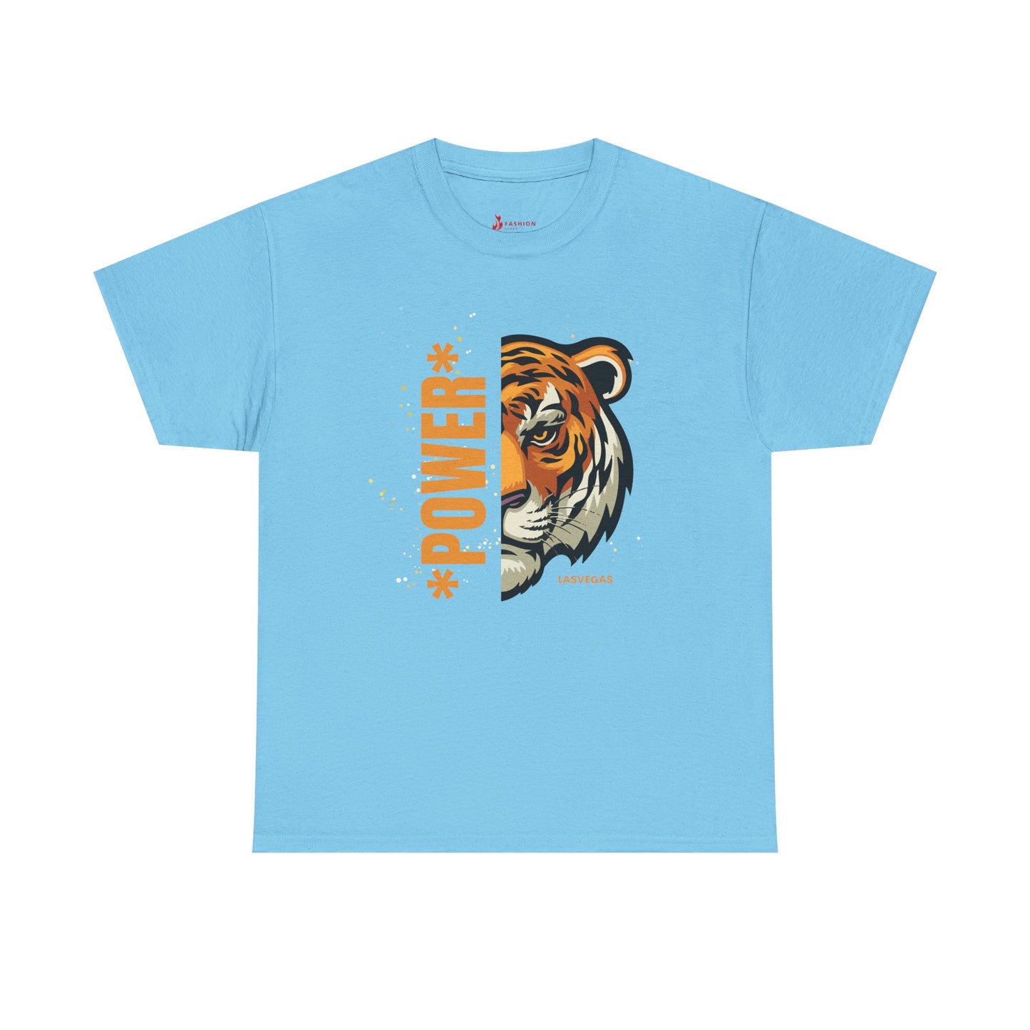 Big cat , Tiger of Casual Unisex Heavy Cotton Tee - Fun Graphics for Everyday Wear