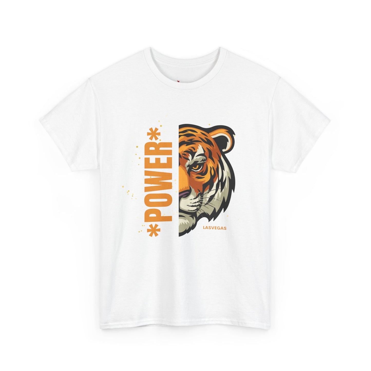 Big cat , Tiger of Casual Unisex Heavy Cotton Tee - Fun Graphics for Everyday Wear