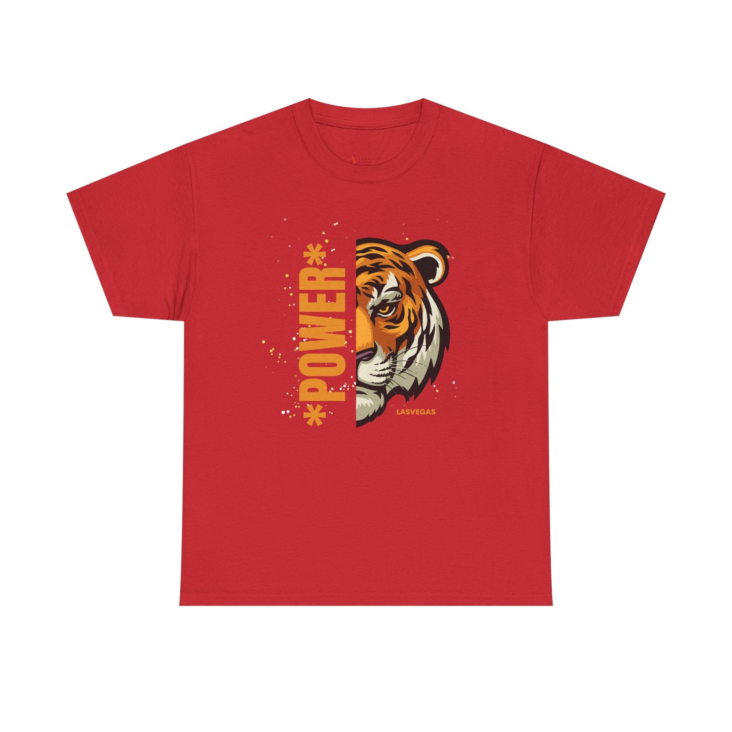 Big cat , Tiger of Casual Unisex Heavy Cotton Tee - Fun Graphics for Everyday Wear