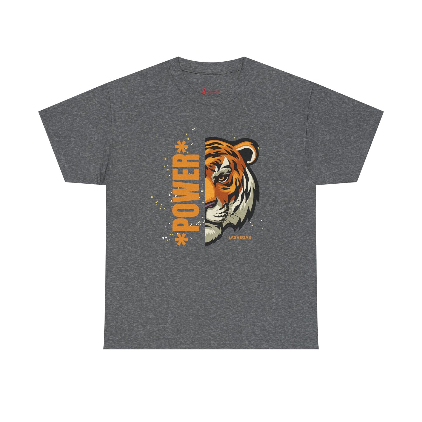 Big cat , Tiger of Casual Unisex Heavy Cotton Tee - Fun Graphics for Everyday Wear