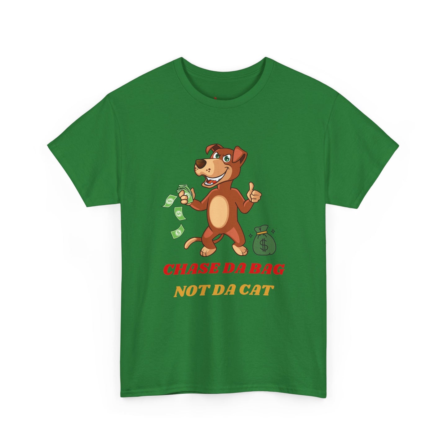 Chase Da Bag Unisex Heavy Cotton Tee - Fun Graphic Tee for Motivated Individuals