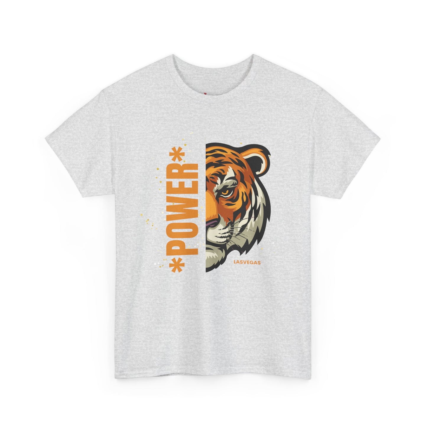 Big cat , Tiger of Casual Unisex Heavy Cotton Tee - Fun Graphics for Everyday Wear