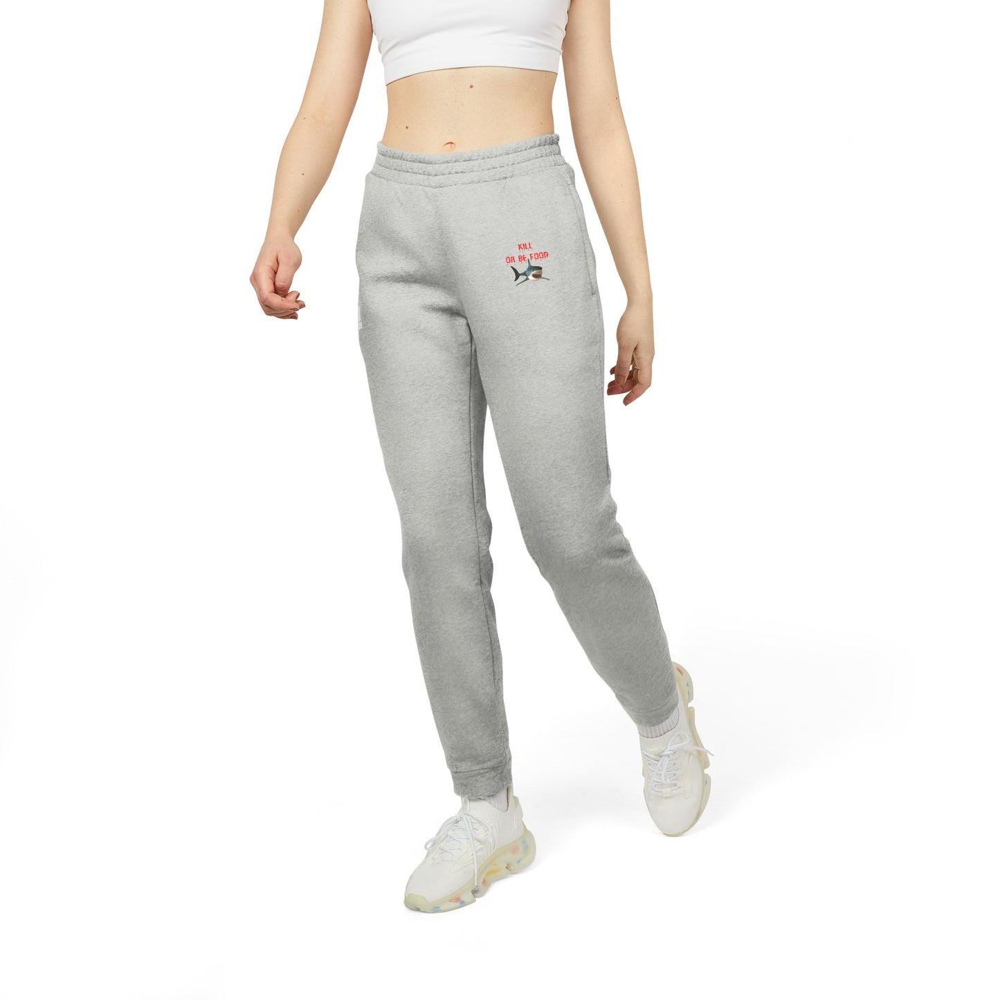 Fleece Joggers - Kill or be Food Shark Sweat Pant Design