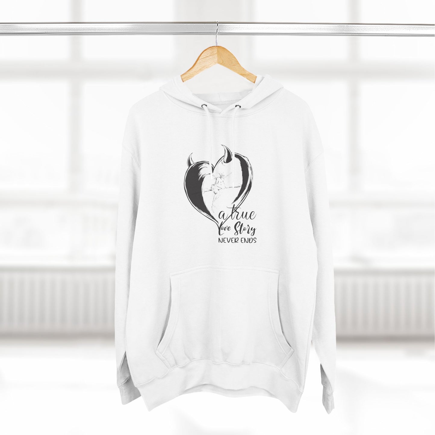 Limited Edition 1972 Fleece Hoodie - Heart and Star Design