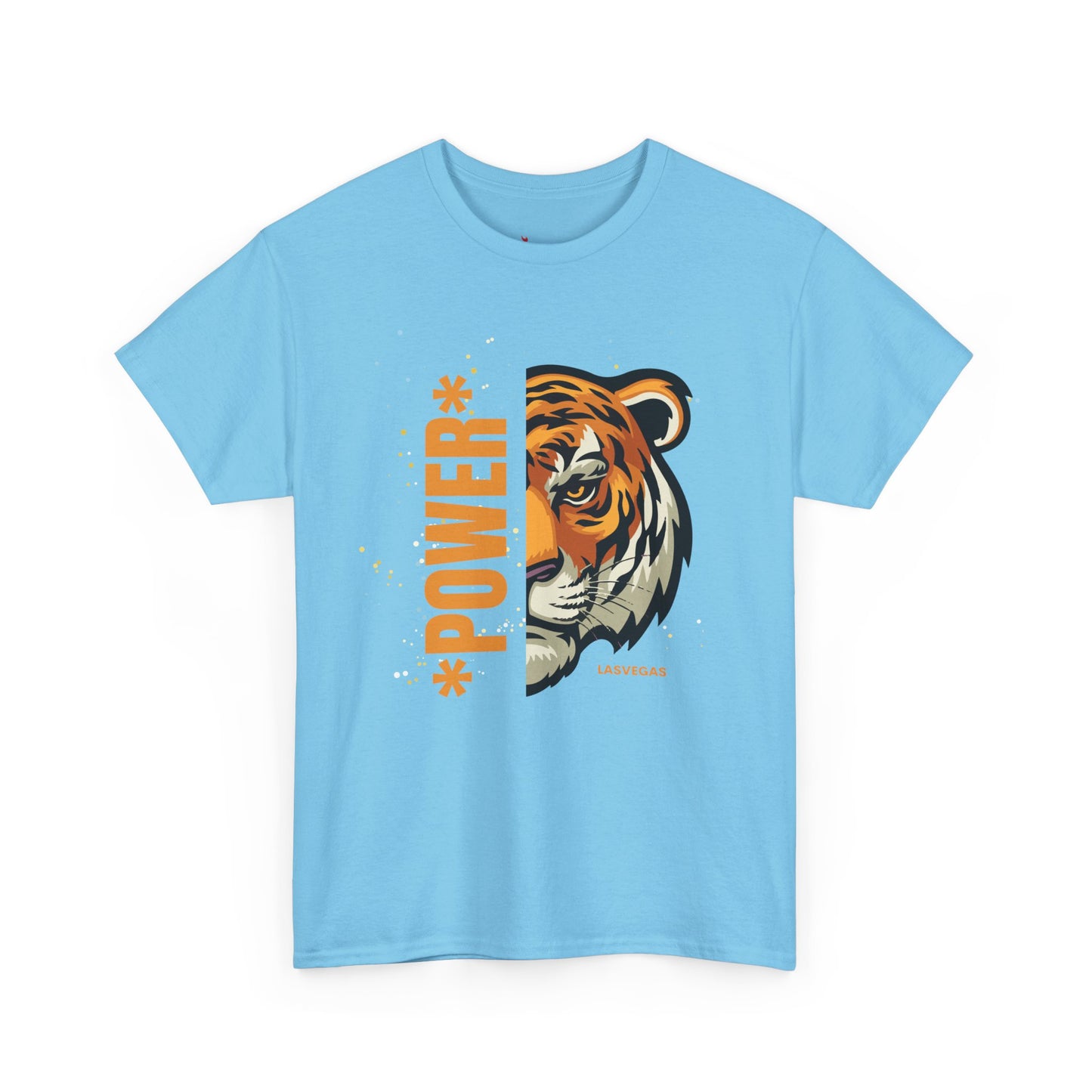 Big cat , Tiger of Casual Unisex Heavy Cotton Tee - Fun Graphics for Everyday Wear