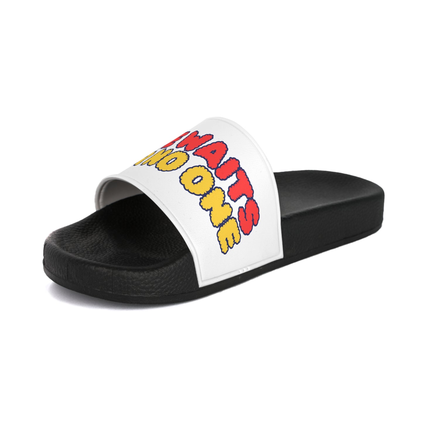 Time waits for no one Casual Beach Slides, Gift for Him, Fun Summer Ventures