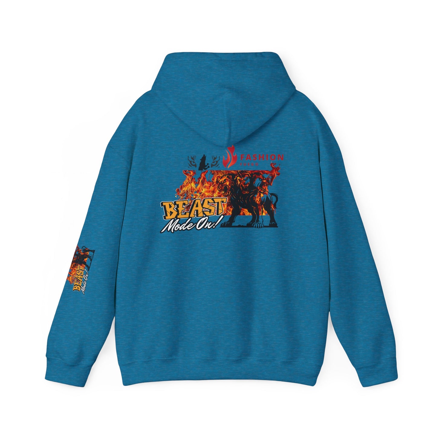 Let the beast out .Beast Mode Hooded Sweatshirt - Unisex Heavy Blend, Cozy Streetwear, Perfect for Animal