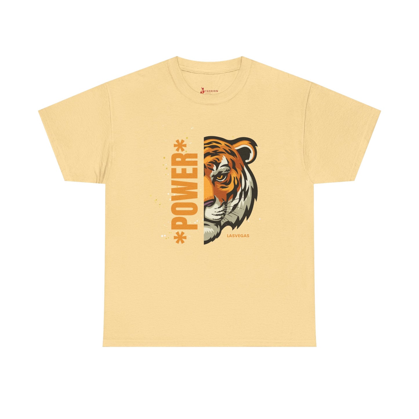 Big cat , Tiger of Casual Unisex Heavy Cotton Tee - Fun Graphics for Everyday Wear