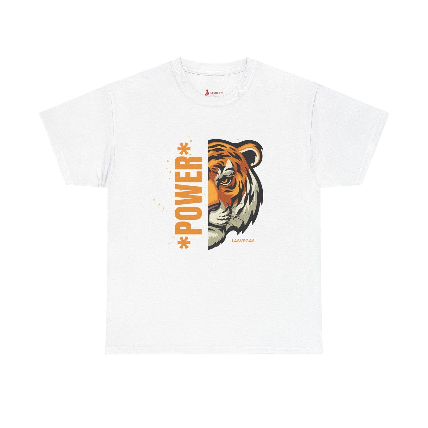 Big cat , Tiger of Casual Unisex Heavy Cotton Tee - Fun Graphics for Everyday Wear