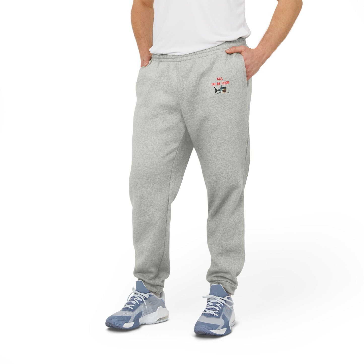 Fleece Joggers - Kill or be Food Shark Sweat Pant Design