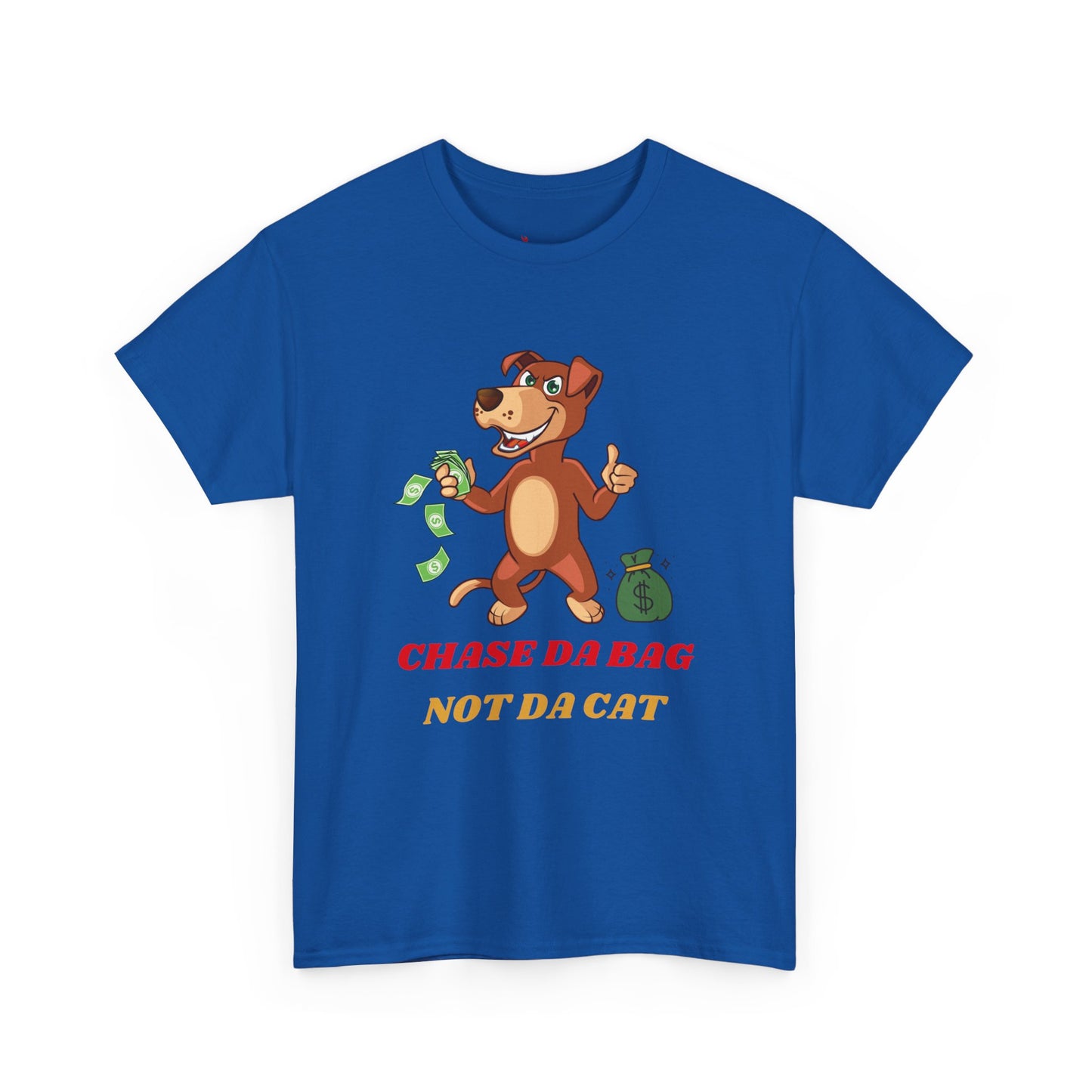 Chase Da Bag Unisex Heavy Cotton Tee - Fun Graphic Tee for Motivated Individuals