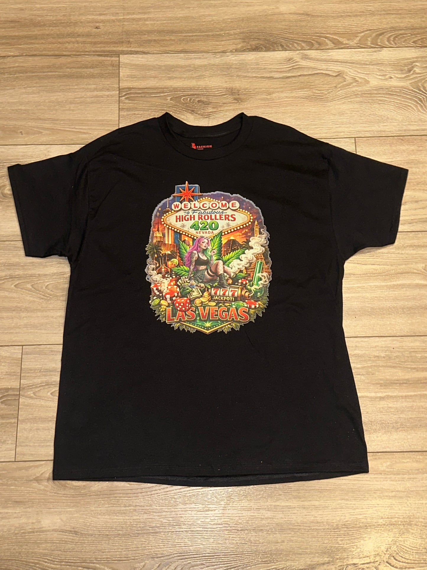 4/20Fuego LasVegas High Rollers  Tee