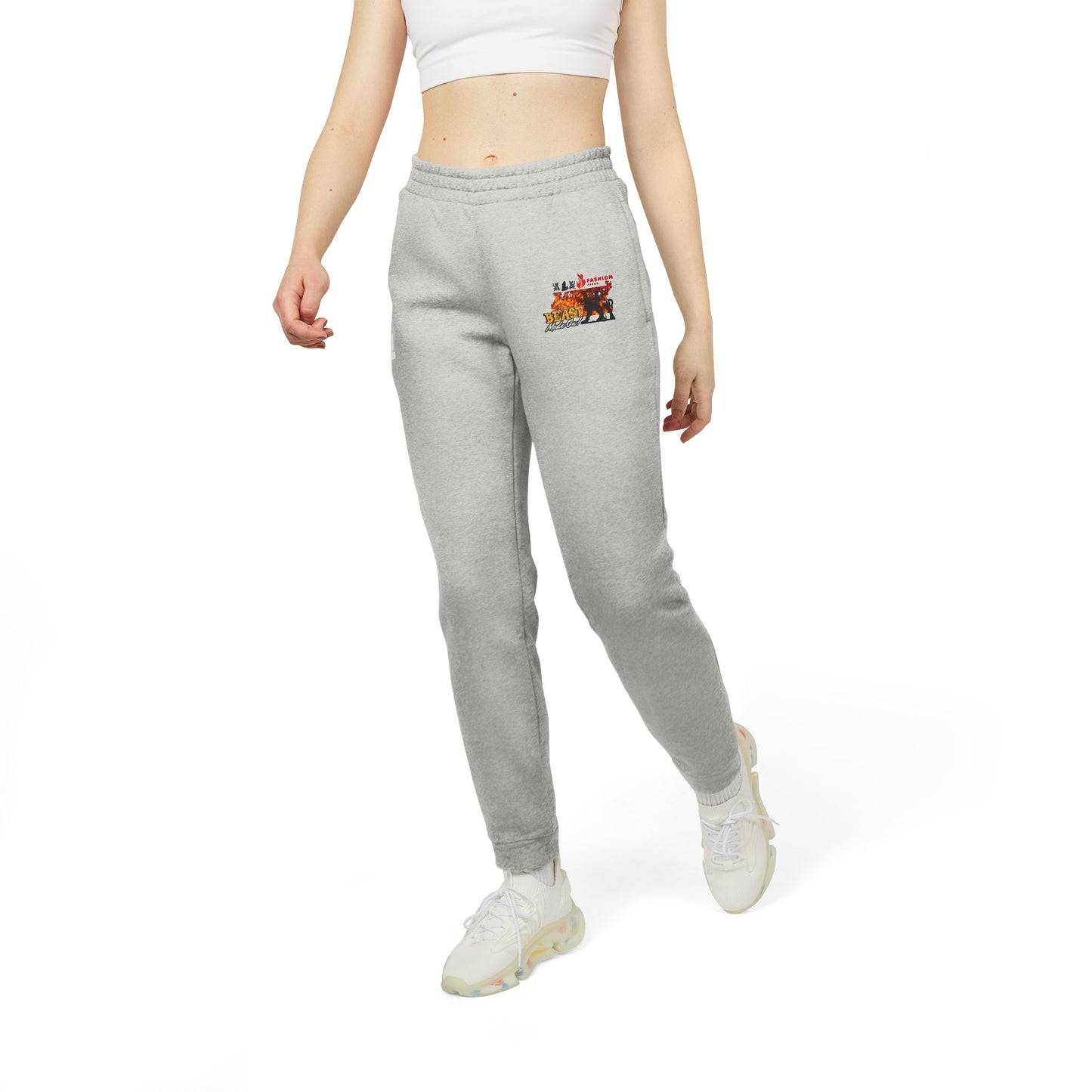 Let the beast out Unisex Fleece Joggers for Comfort and Style, Relaxed Fit Joggers, Casual Wear, Sports Apparel, Cozy Athleisure Pants
