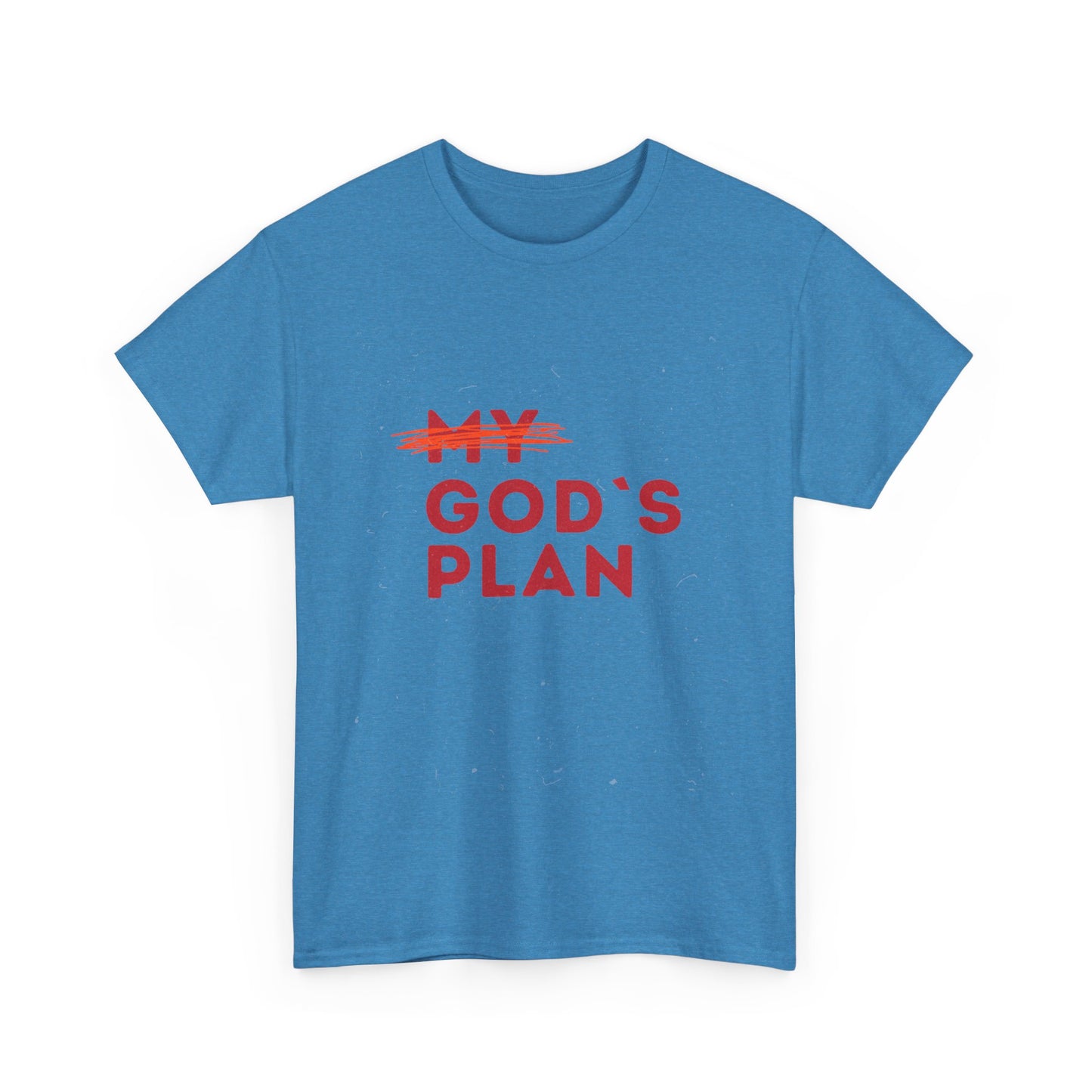 Gods plan/Inspirational Unisex Heavy Cotton Tee - My God's Plan, Casual Wear, Gift for Faith Lovers, Christian Apparel, Motivational Shirt