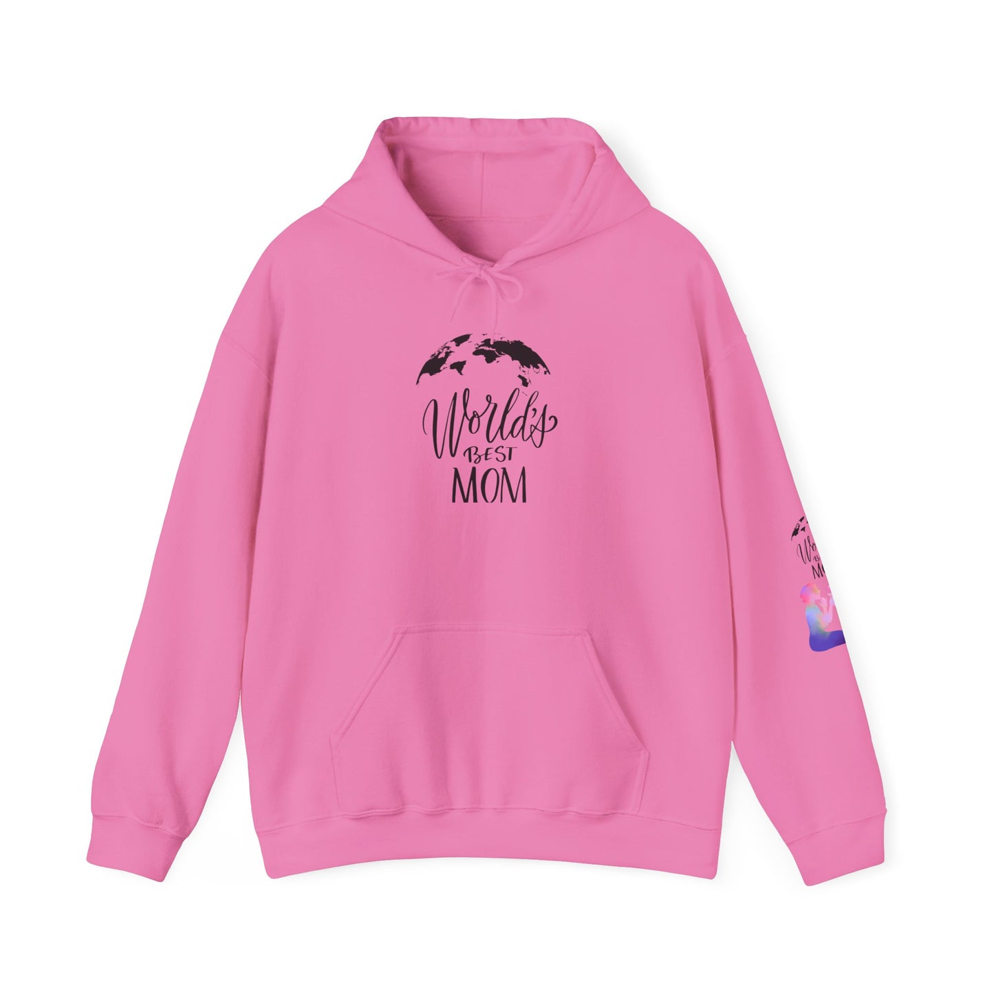 World's Best Mom Hoodie - Cozy Gift for Mother's Day, Birthdays, Family Gatherings, Casual Wear, Comfy Sweatshirt