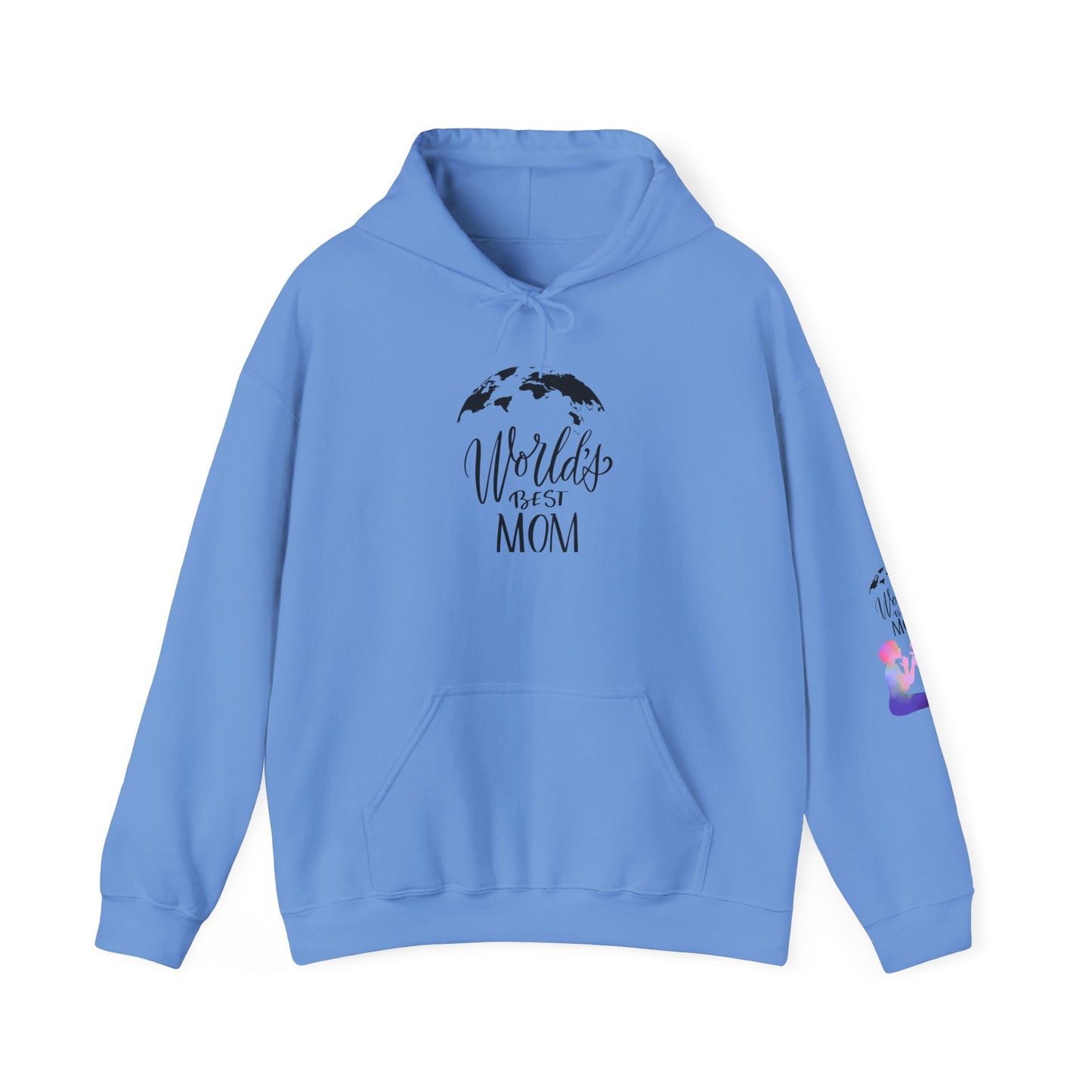 World's Best Mom Hoodie - Cozy Gift for Mother's Day, Birthdays, Family Gatherings, Casual Wear, Comfy Sweatshirt