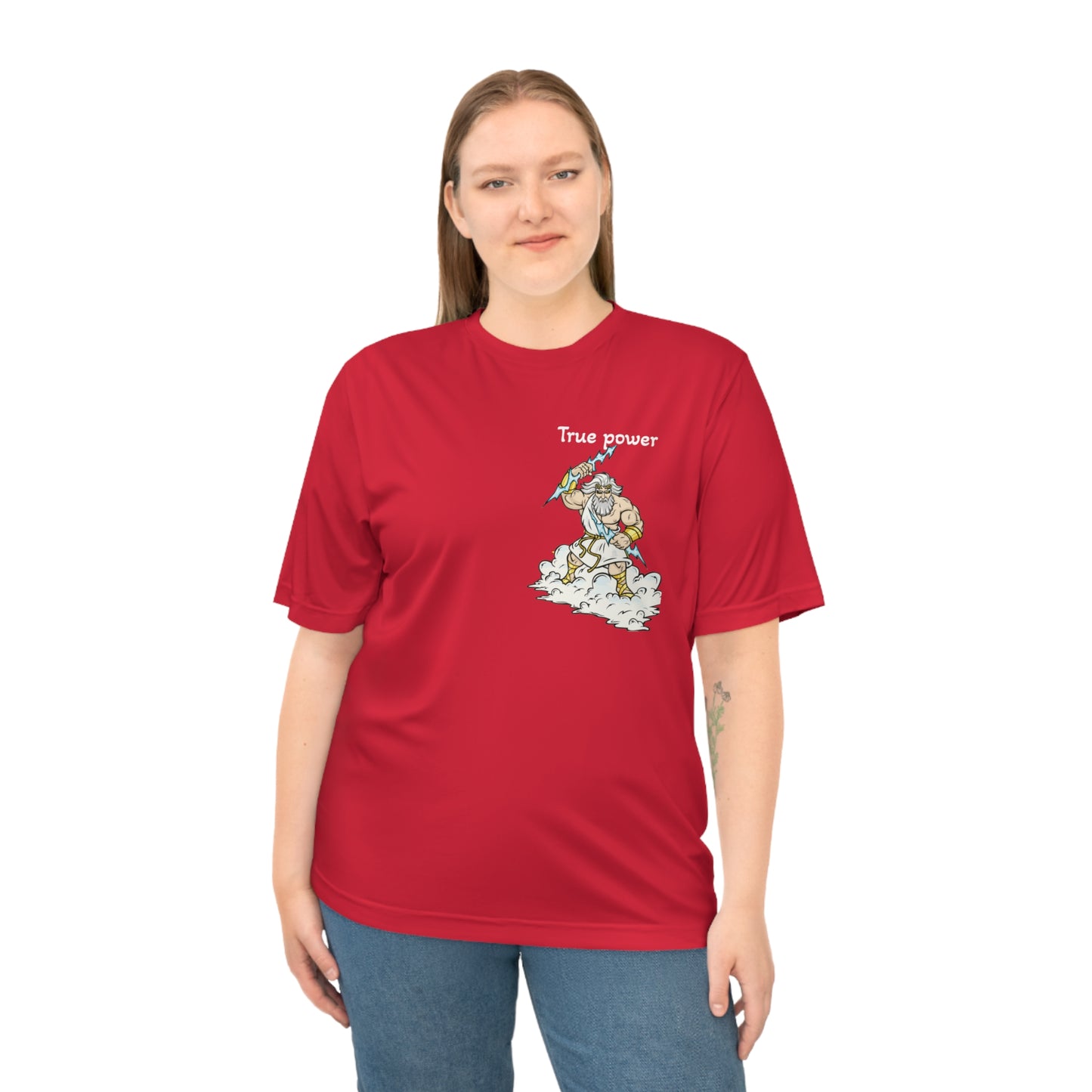 true power Performance T-Shirt - Empowering God cloud Wave Design