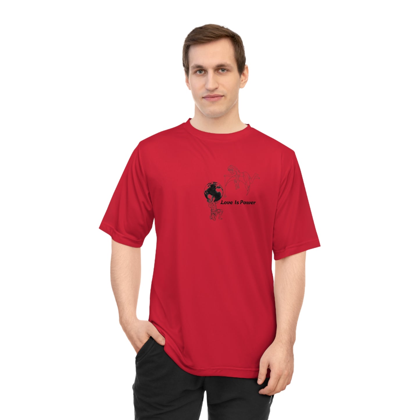 Love is power summer tee active wear ..