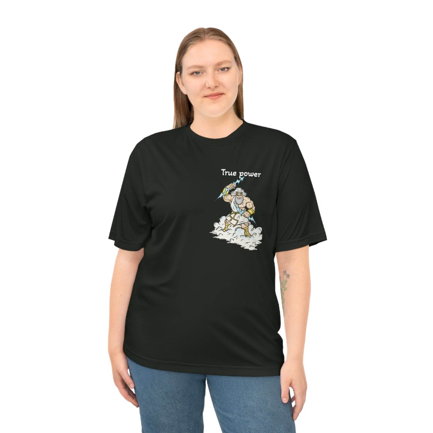 true power Performance T-Shirt - Empowering God cloud Wave Design
