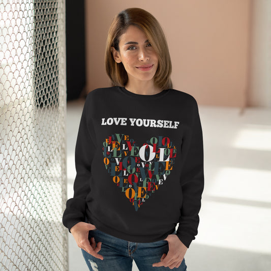 Love Yourself Unisex Crew Neck Sweatshirt - Cozy Gift for Self-Love, Motivation, Birthdays, Self-Care, Everyday Wear
