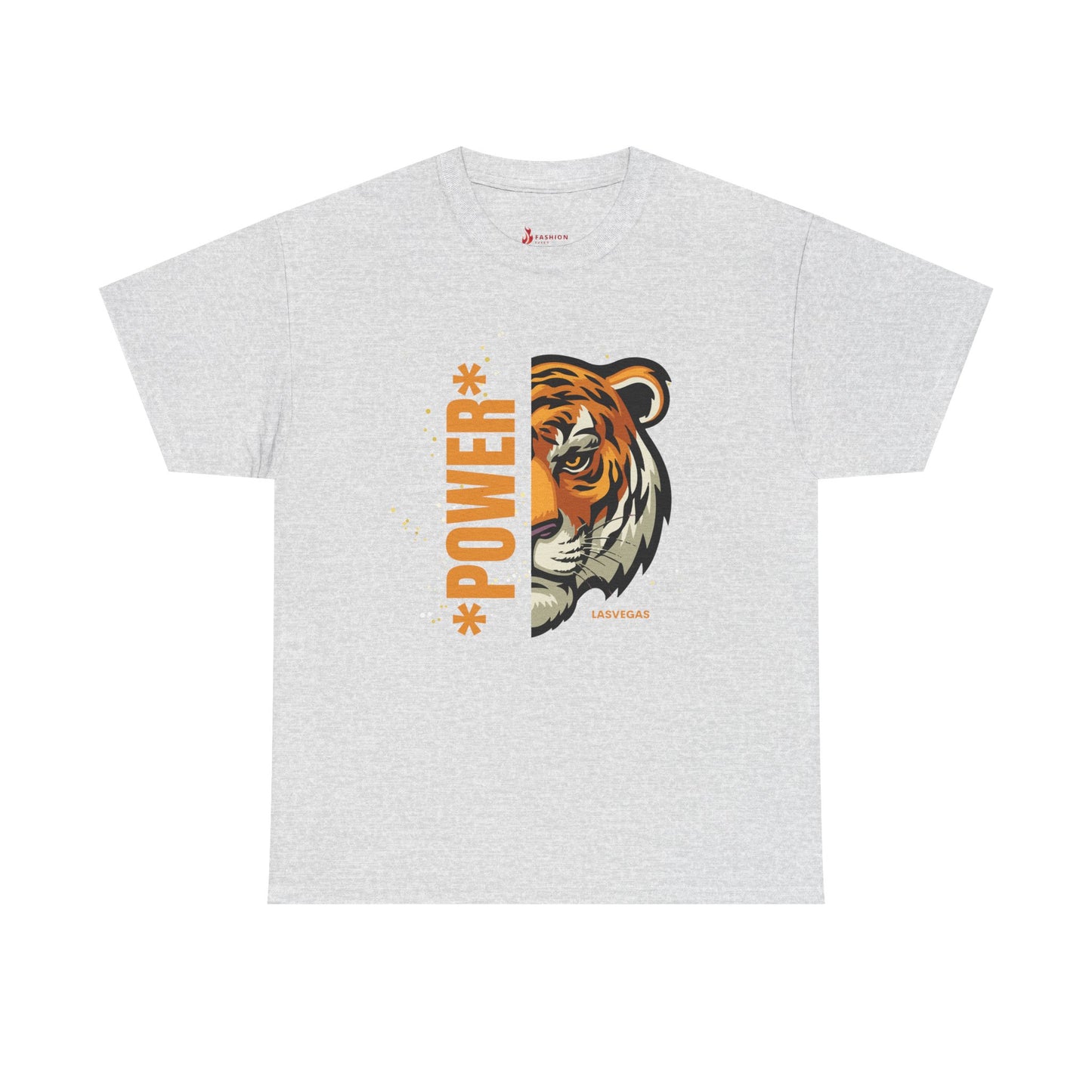 Big cat , Tiger of Casual Unisex Heavy Cotton Tee - Fun Graphics for Everyday Wear
