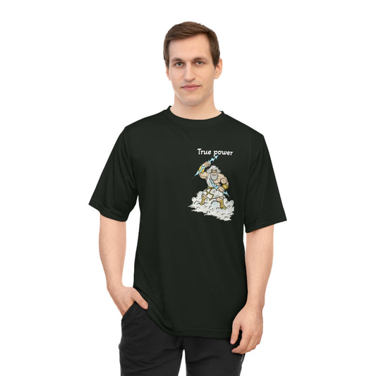 true power Performance T-Shirt - Empowering God cloud Wave Design