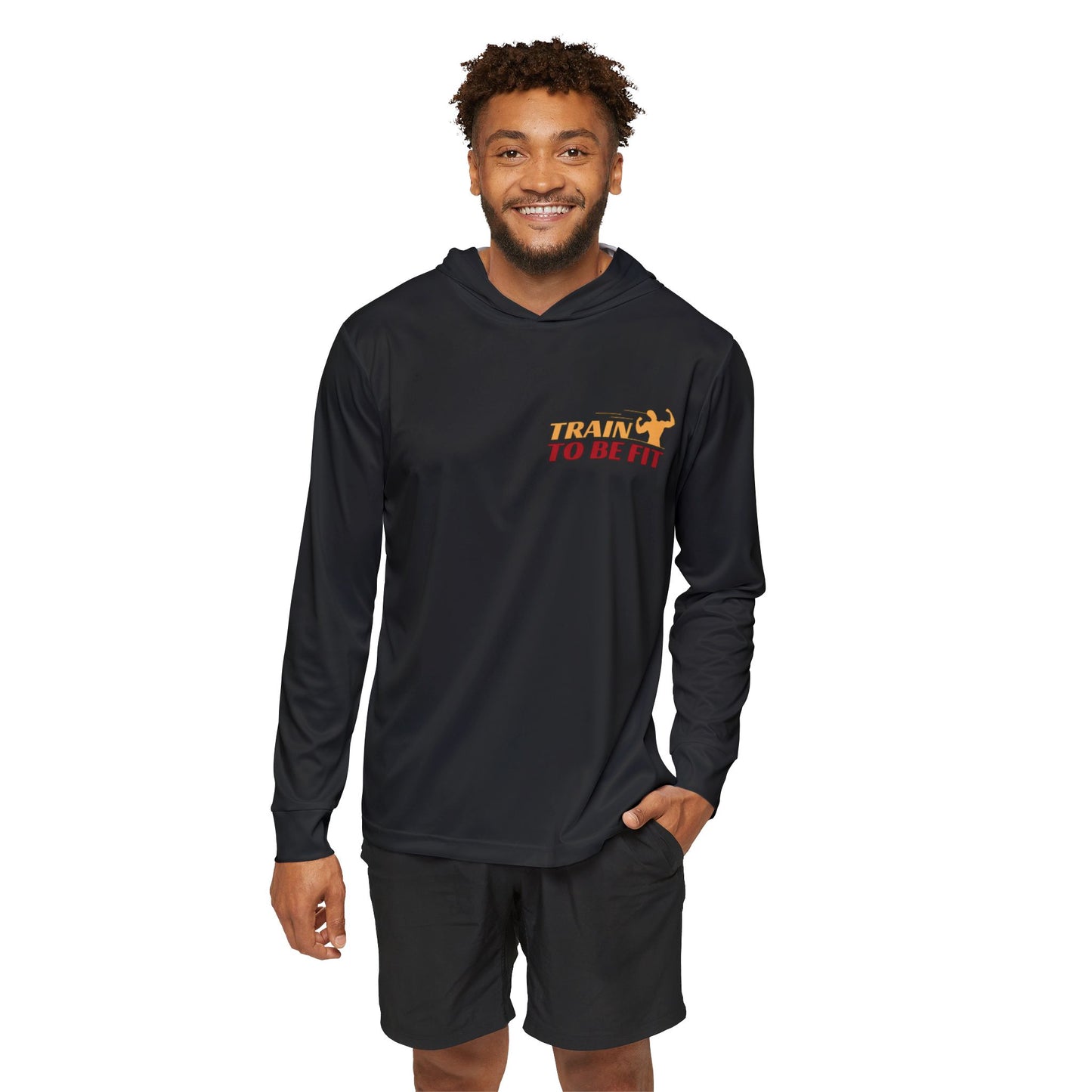 Men's Gym Warmup Hoodie - Train to Be Fit | Sports Hoodie, Fitness Wear, Workout Apparel, Activewear, Gym Gear, Motivation Gear