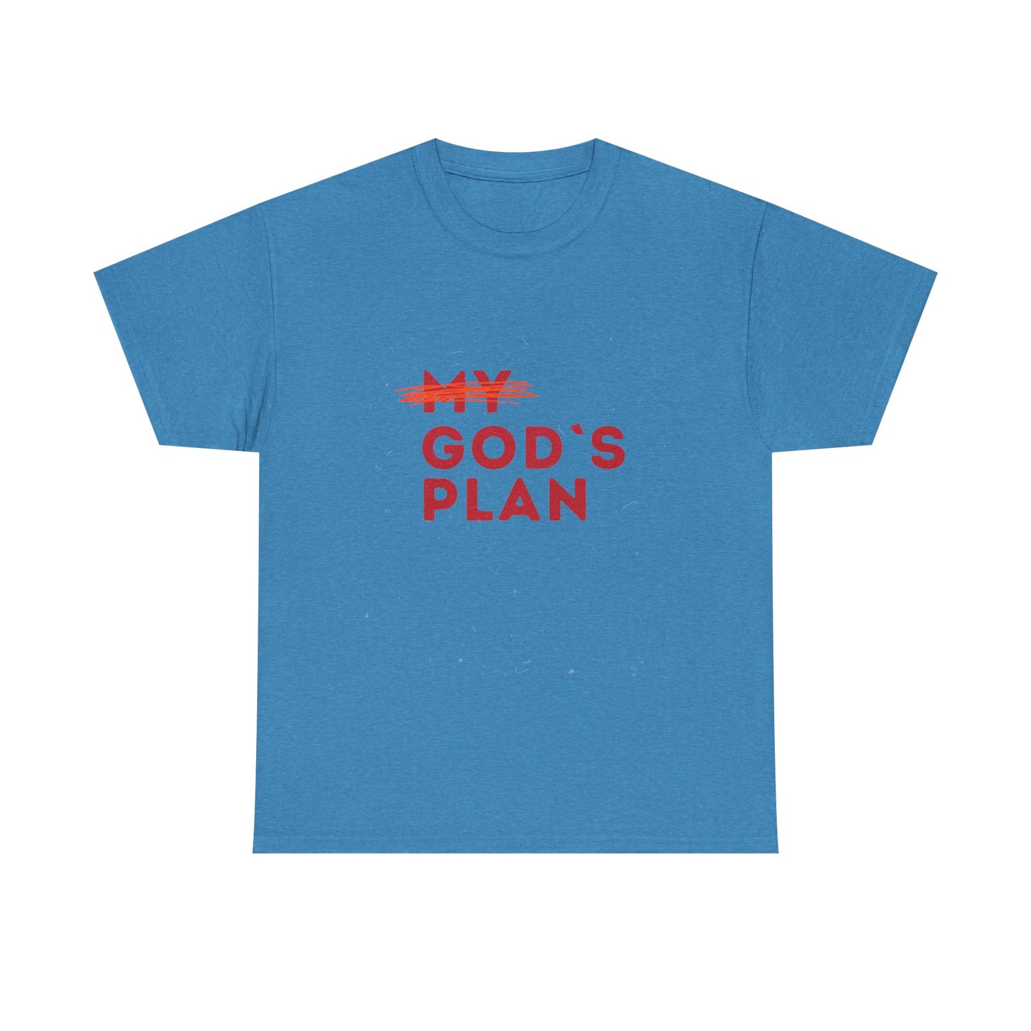 Gods plan/Inspirational Unisex Heavy Cotton Tee - My God's Plan, Casual Wear, Gift for Faith Lovers, Christian Apparel, Motivational Shirt