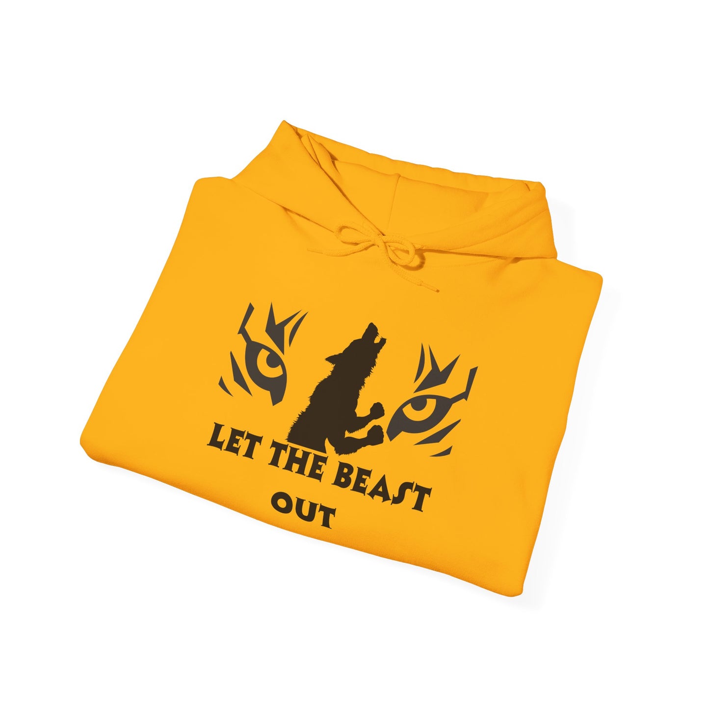 Let the beast out .Beast Mode Hooded Sweatshirt - Unisex Heavy Blend, Cozy Streetwear, Perfect for Animal