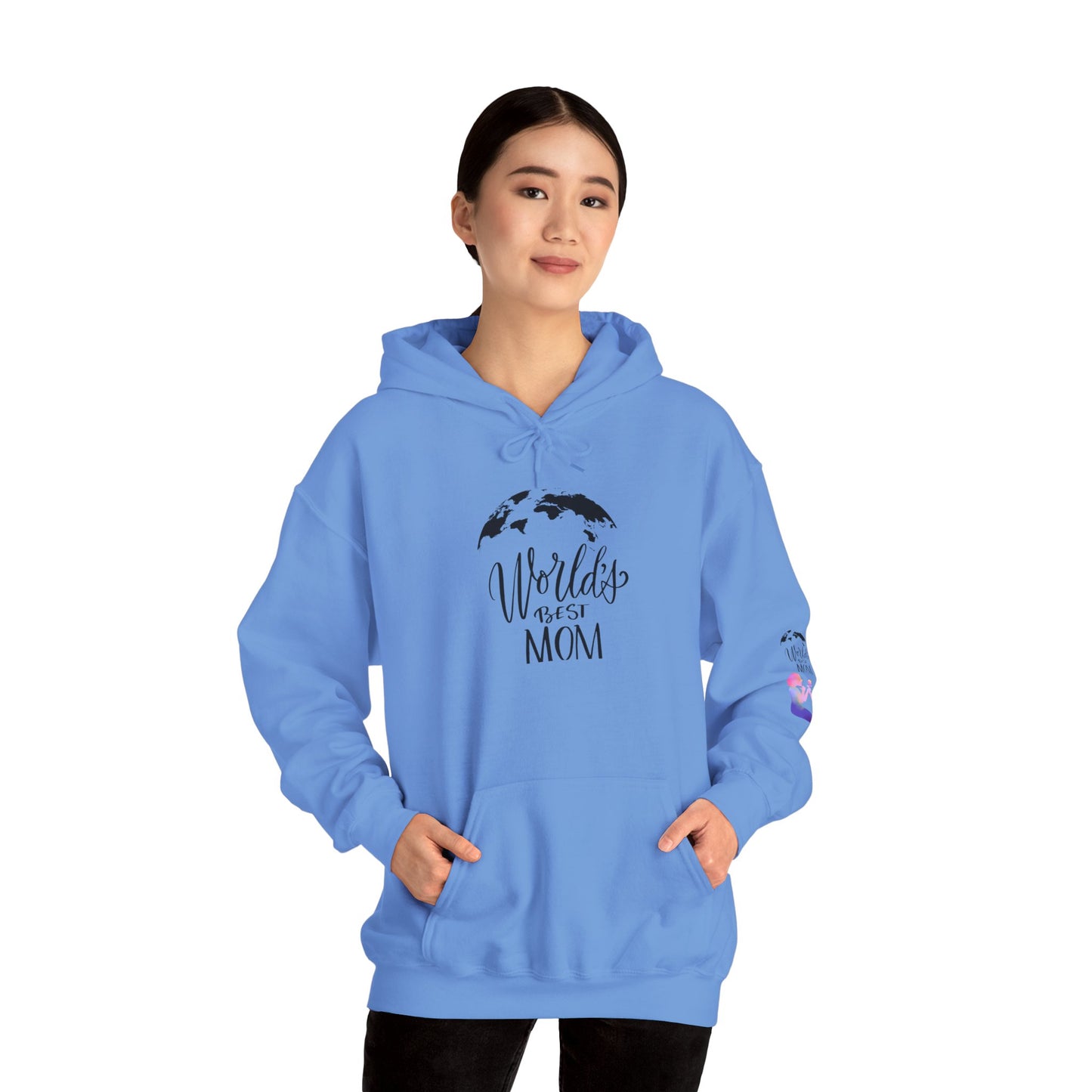 World's Best Mom Hoodie - Cozy Gift for Mother's Day, Birthdays, Family Gatherings, Casual Wear, Comfy Sweatshirt