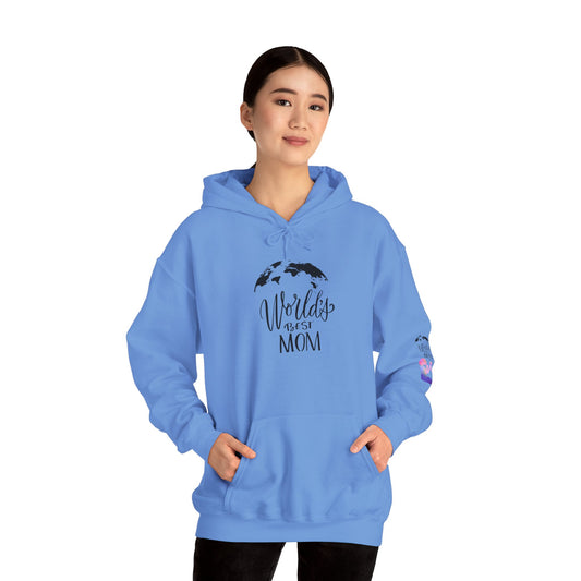 World's Best Mom Hoodie - Cozy Gift for Mother's Day, Birthdays, Family Gatherings, Casual Wear, Comfy Sweatshirt