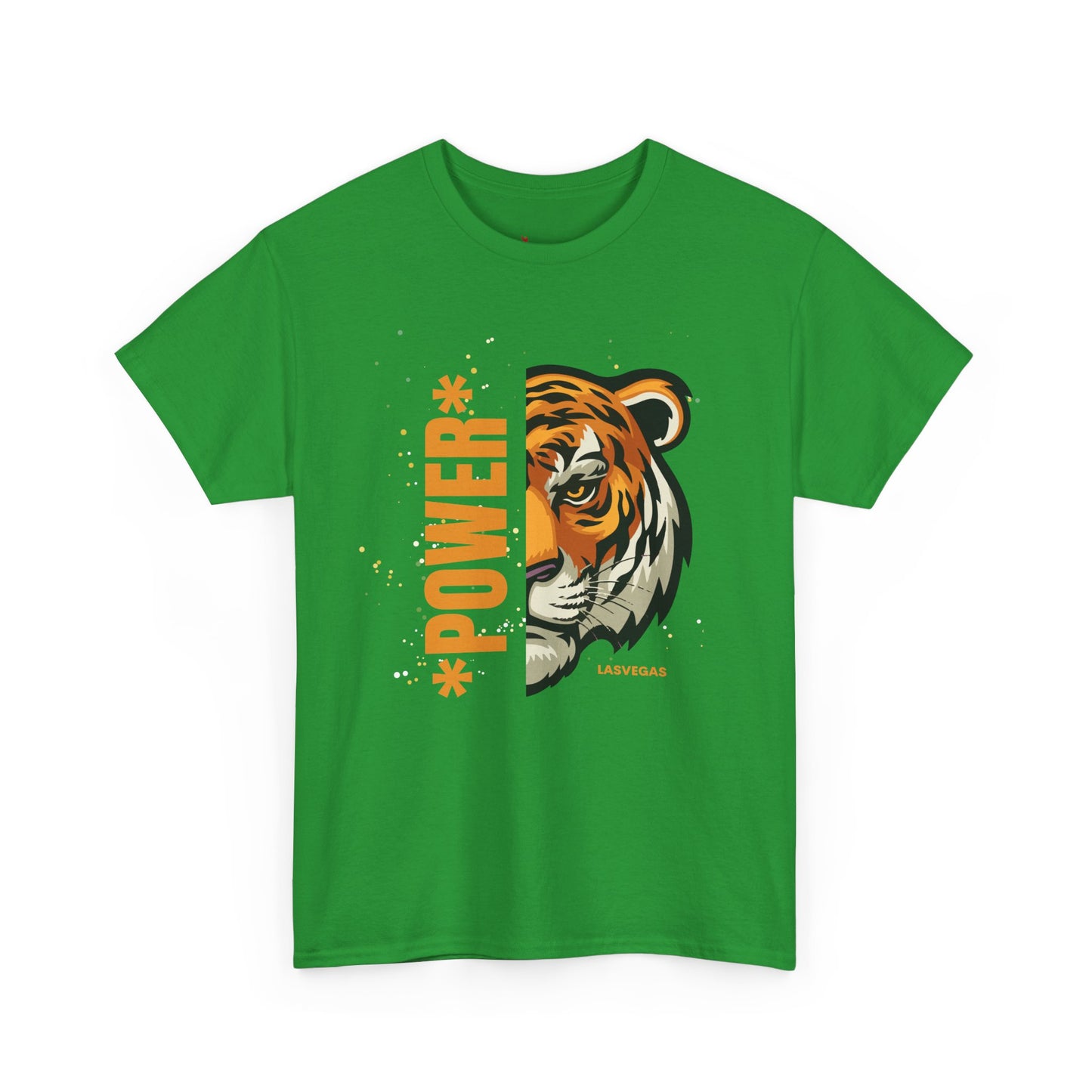 Big cat , Tiger of Casual Unisex Heavy Cotton Tee - Fun Graphics for Everyday Wear