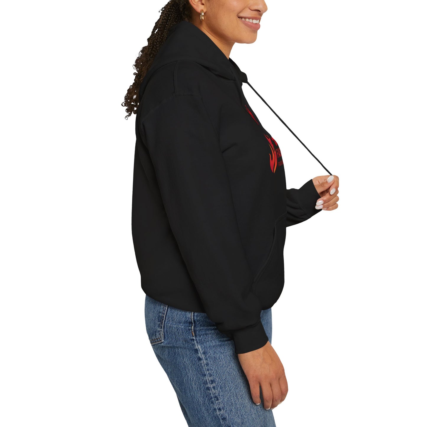 Queen Fashion Fuego Unisex Hoodie, Streetwear Sweatshirt, Trendy Layering Piece, Gift for Her, Stylish Wardrobe Essential