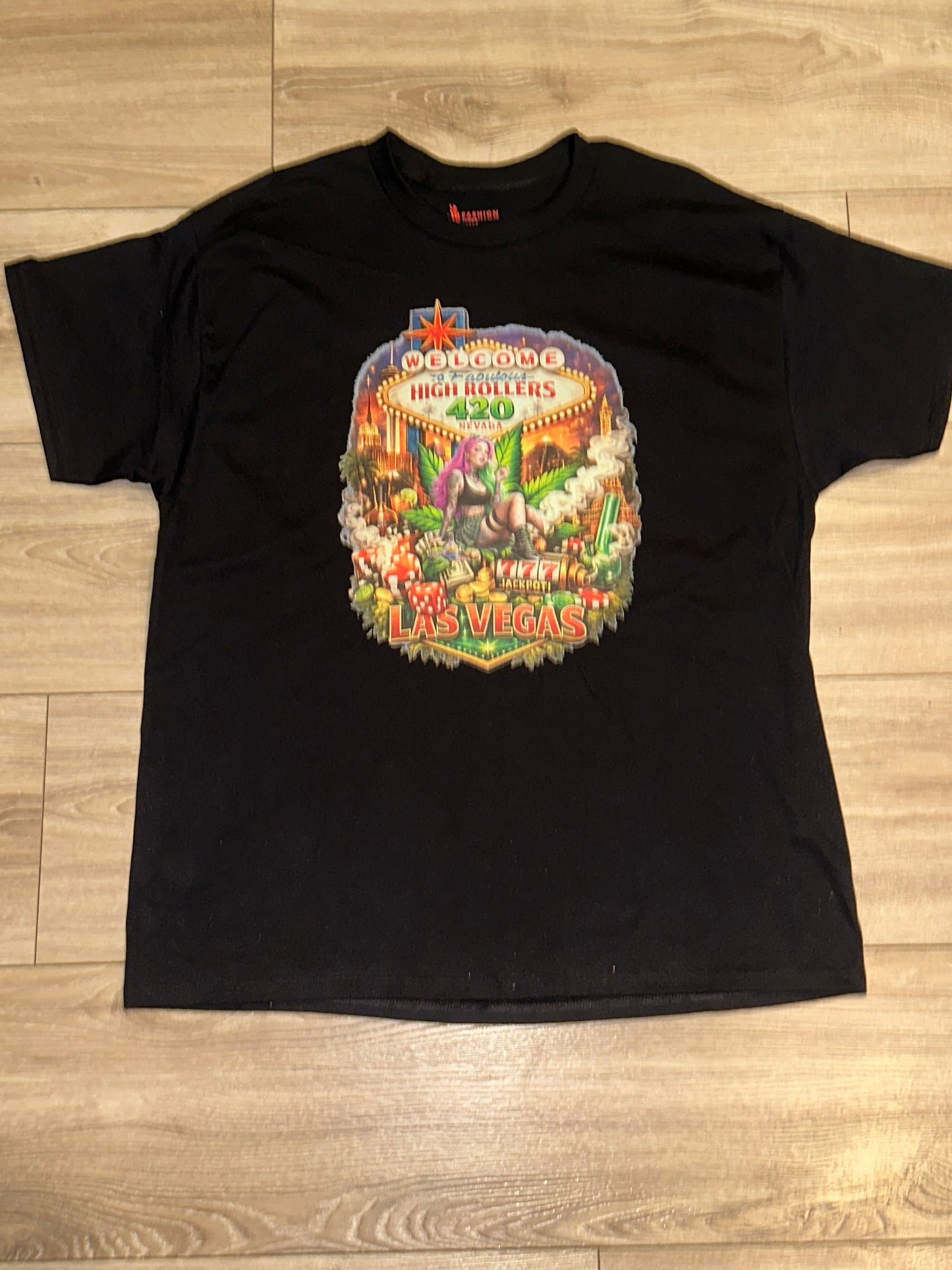 4/20Fuego LasVegas High Rollers  Tee