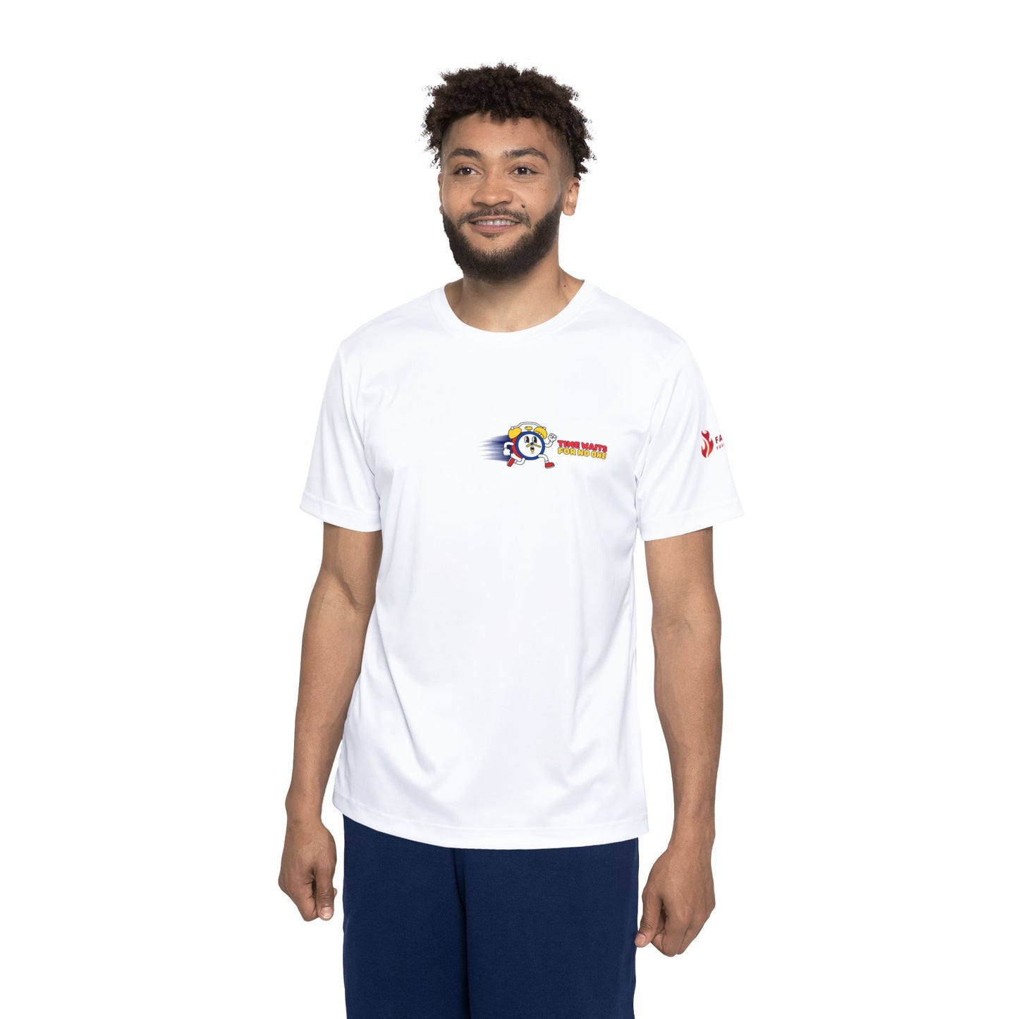 Time Waits For No One- Athletic Shirt  Sports Events, Workouts and Gifts