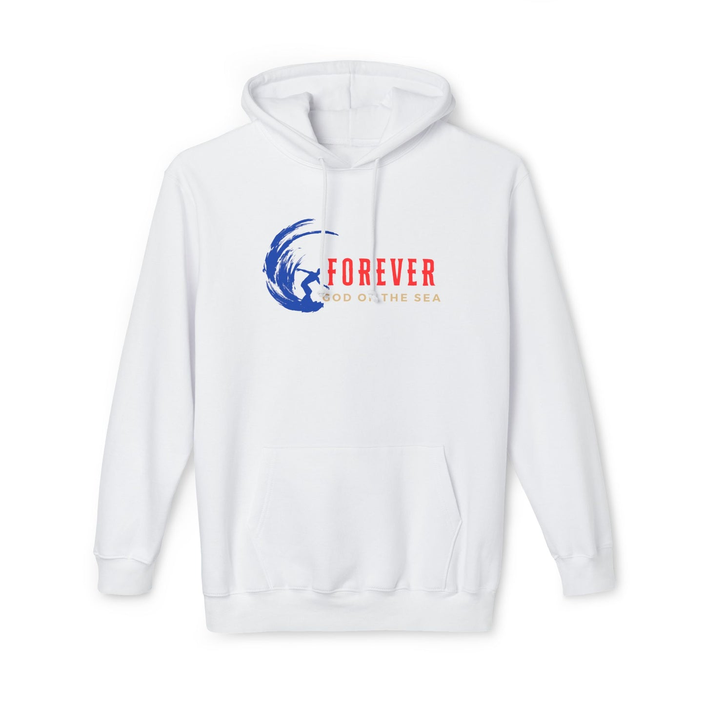 Forever God of the sea Unisex Hooded Sweatshirt, Casual Wear, Perfect Gift, Beach Lover, Summer Vibe, Made in USA