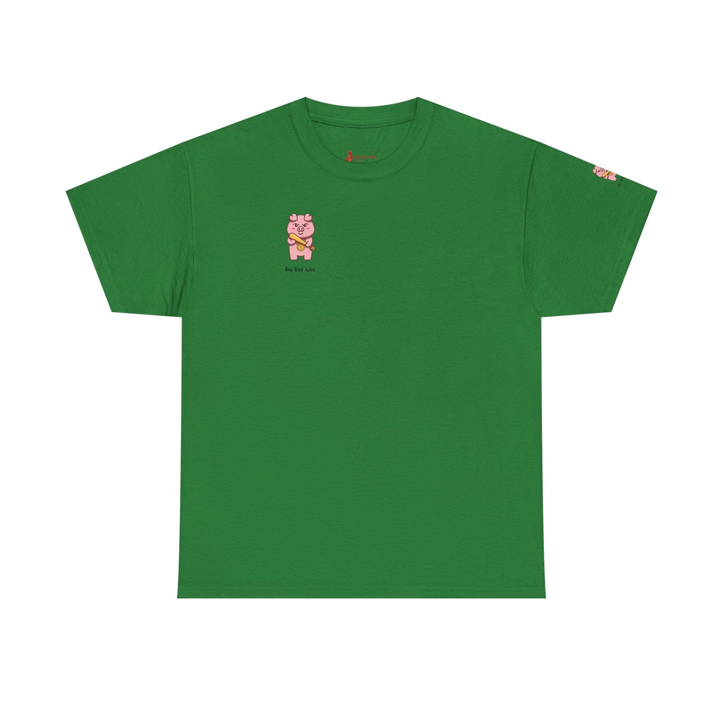 Cute Pig Cartoon Unisex Heavy Cotton Tee - Fun & Playful Style for Animal Lovers