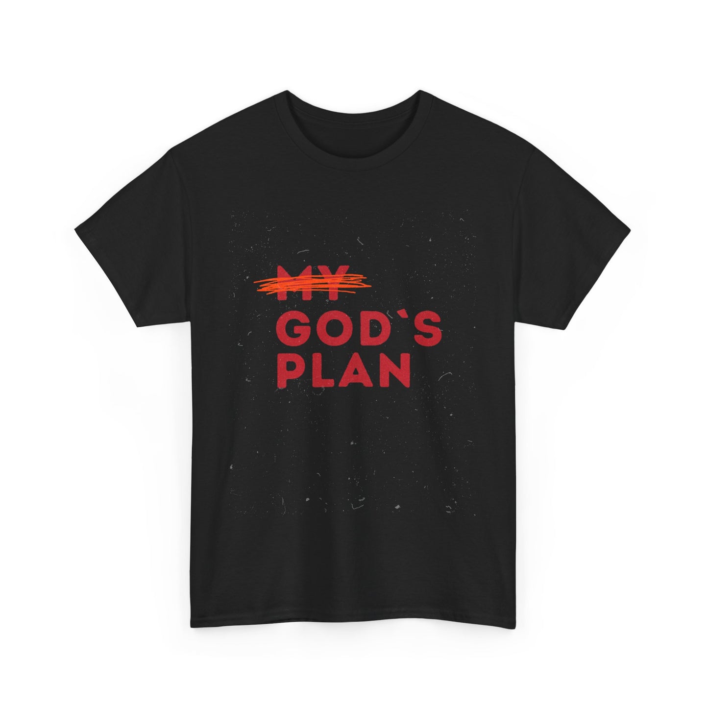 Gods plan/Inspirational Unisex Heavy Cotton Tee - My God's Plan, Casual Wear, Gift for Faith Lovers, Christian Apparel, Motivational Shirt