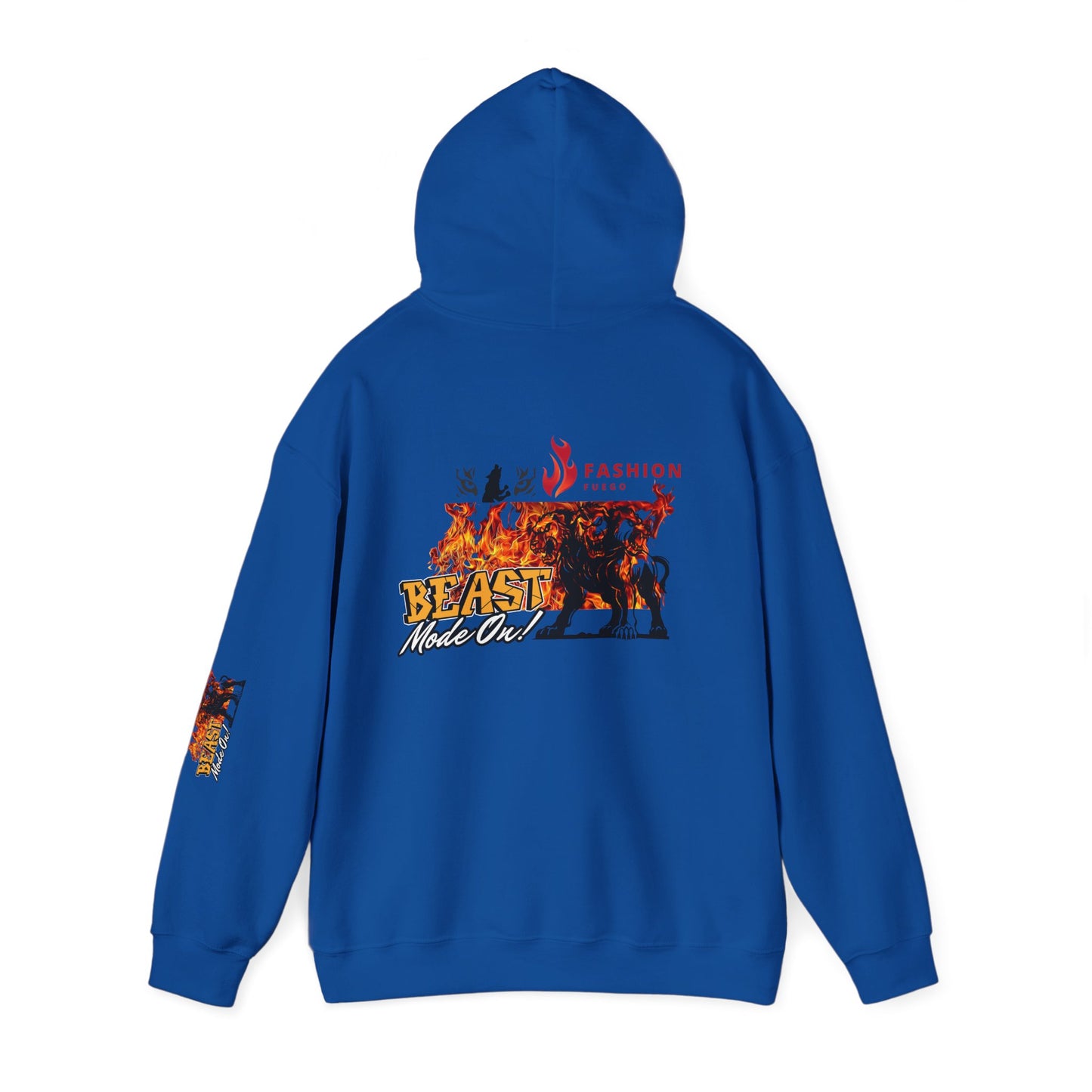 Let the beast out .Beast Mode Hooded Sweatshirt - Unisex Heavy Blend, Cozy Streetwear, Perfect for Animal