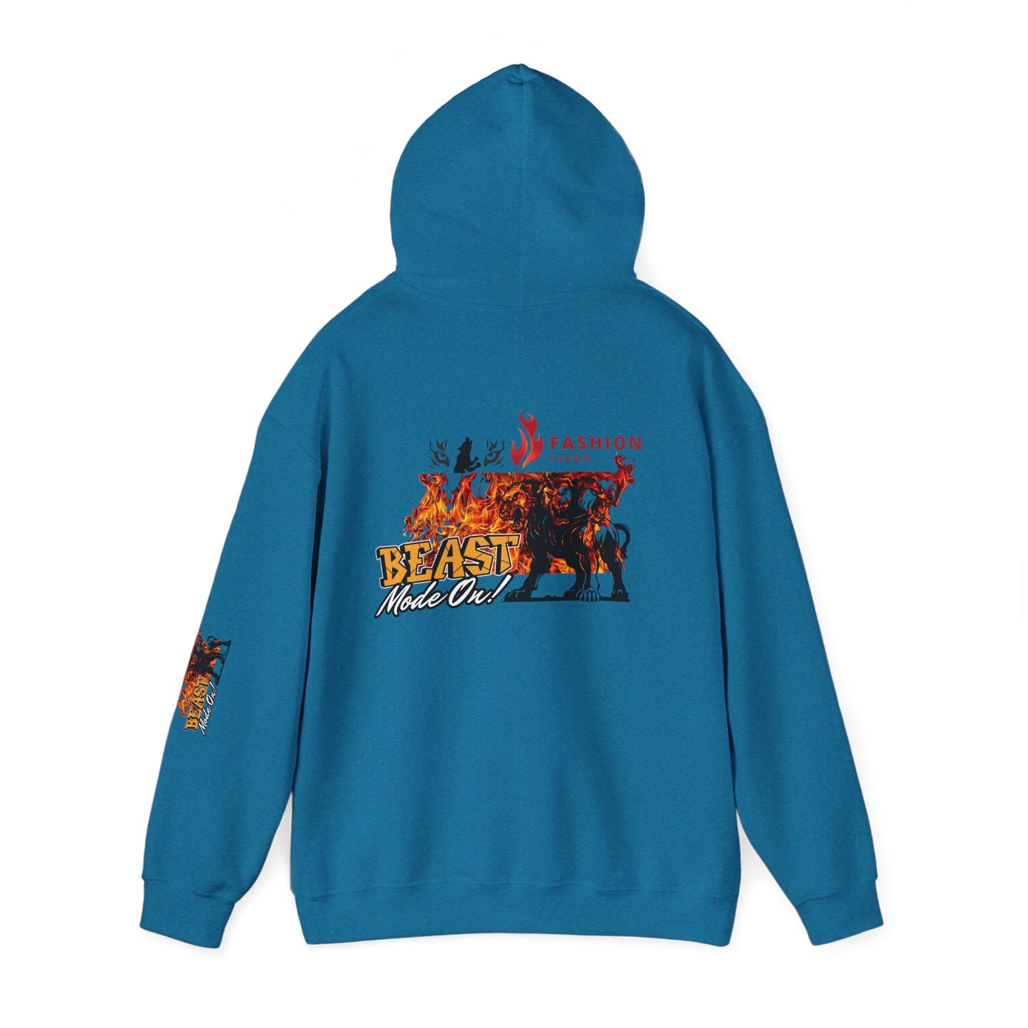 Let the beast out .Beast Mode Hooded Sweatshirt - Unisex Heavy Blend, Cozy Streetwear, Perfect for Animal