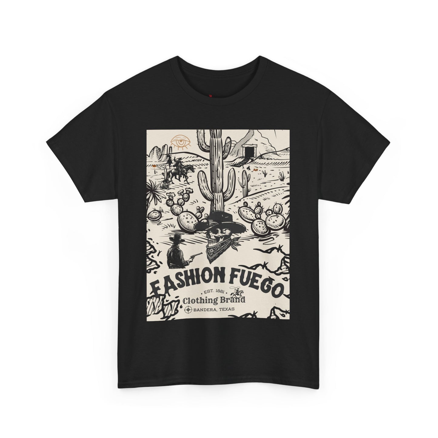Desert Vibes Unisex Heavy Cotton Tee - Fashion Fuego Graphic T-Shirt