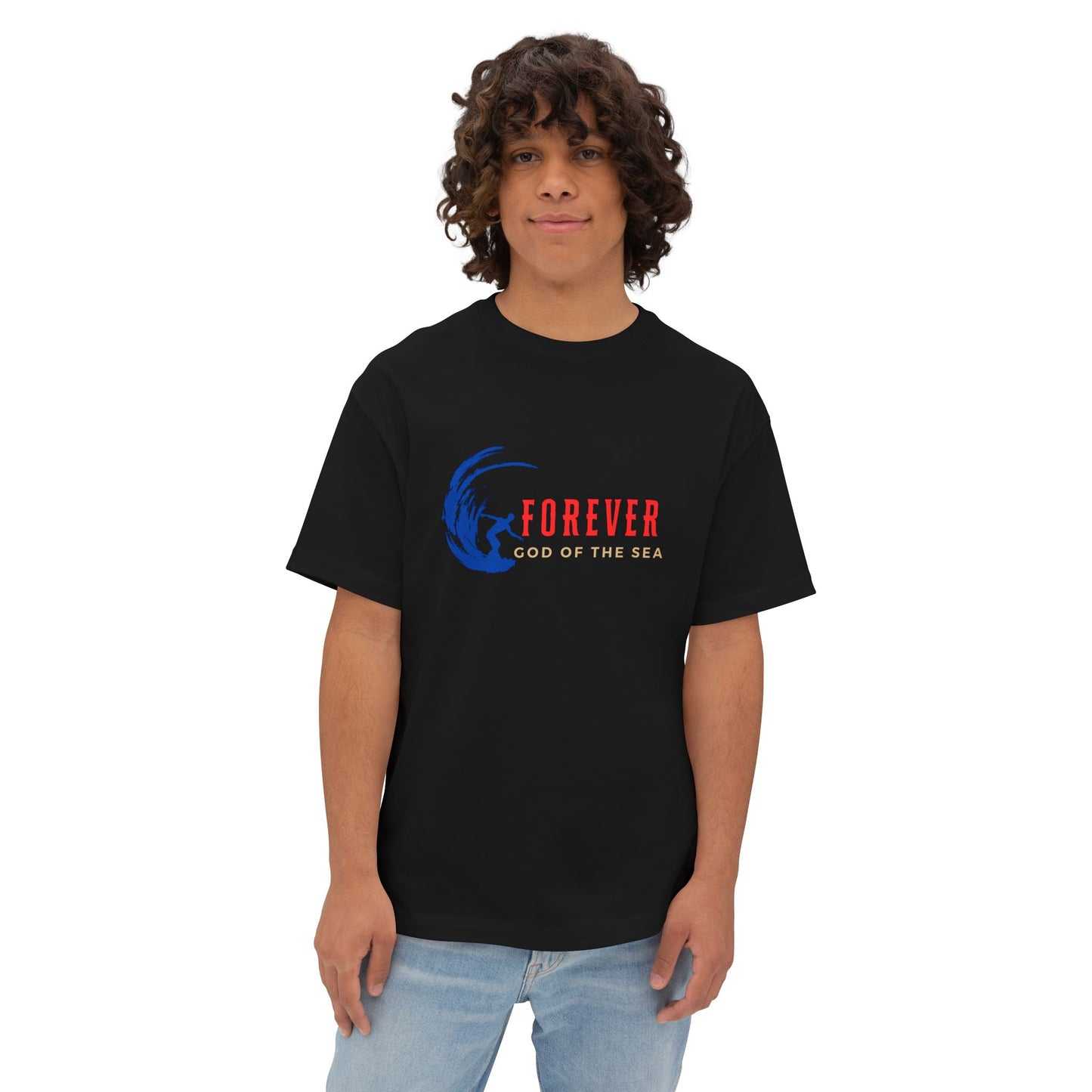 Forever god of the sea  Tee, Casual Summer Shirt, Beach Day Outfit, Unisex Tee for July 4th, Everyday Comfort Wear